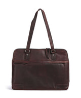 The Chesterfield Brand Cow Wax Pull Up Branson Sac porté épaule brown
