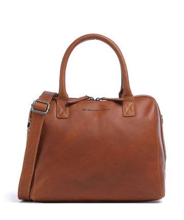 The Chesterfield Brand Cow Wax Pull Up Langton Sac à main cognac