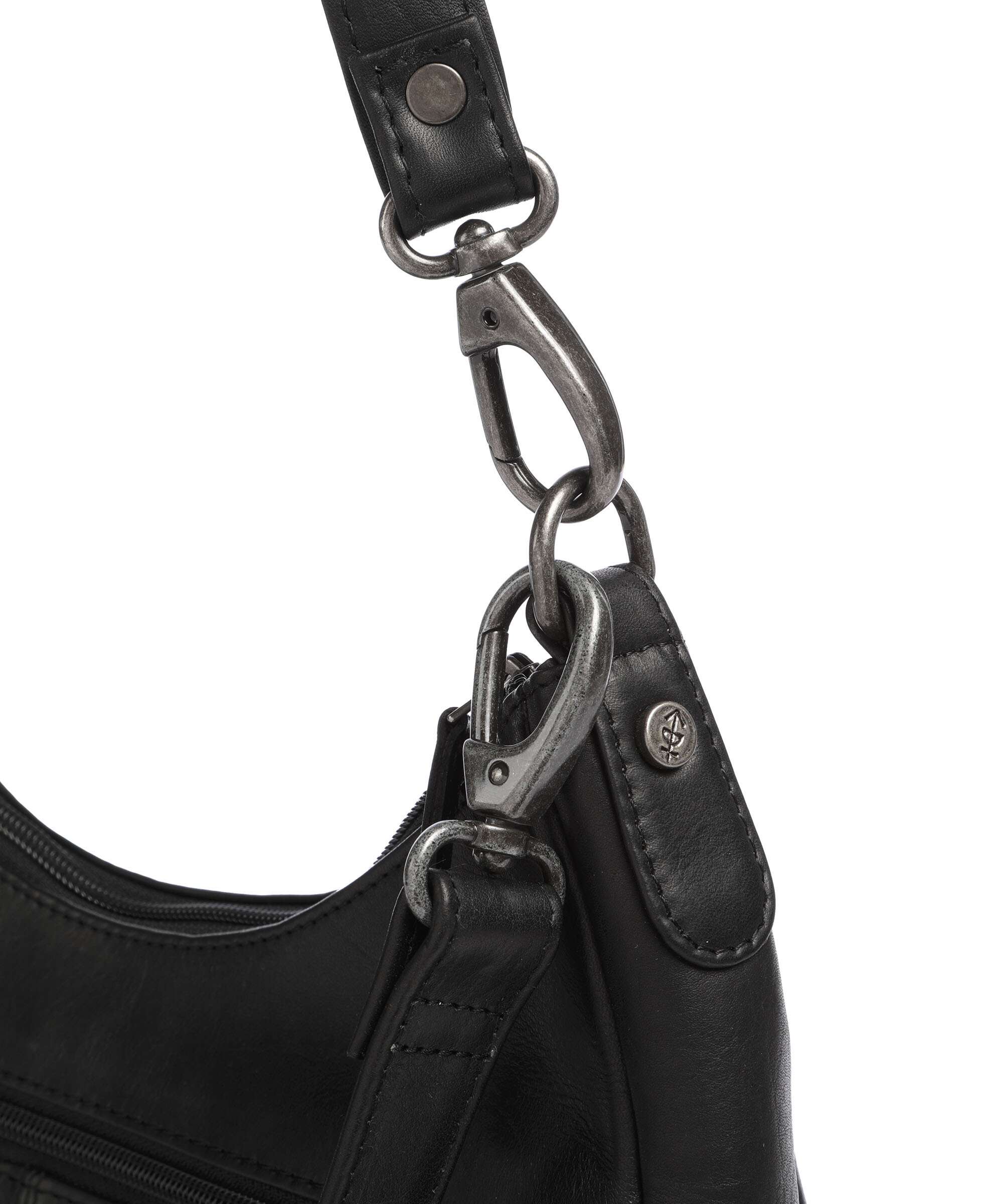 The Chesterfield Brand Wax Pull Up Cow Alexandria Shoulder bag black