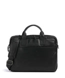 The Chesterfield Brand Cow Wax Pull Up Frazer Briefcase black