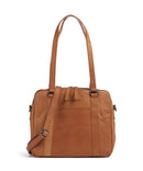 The Chesterfield Brand Cow Wax Pull Up Porlezza Sac porté épaule cognac