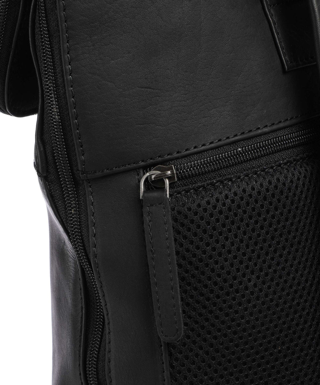 The Chesterfield Brand Cow Wax Pull Up Larsson Backpack black