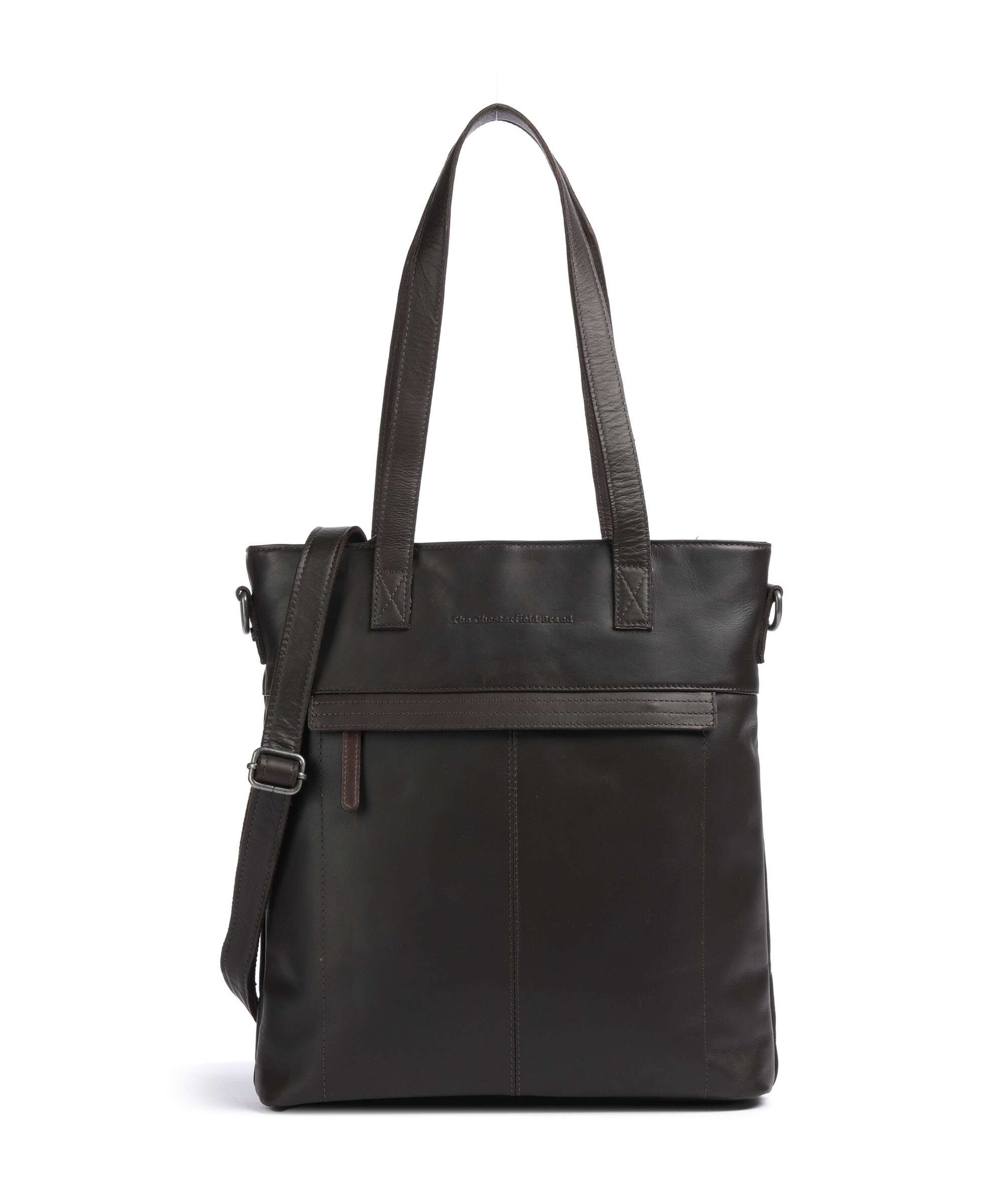 The Chesterfield Brand Cow Wax Pull Up Nunavik Tote bag brown
