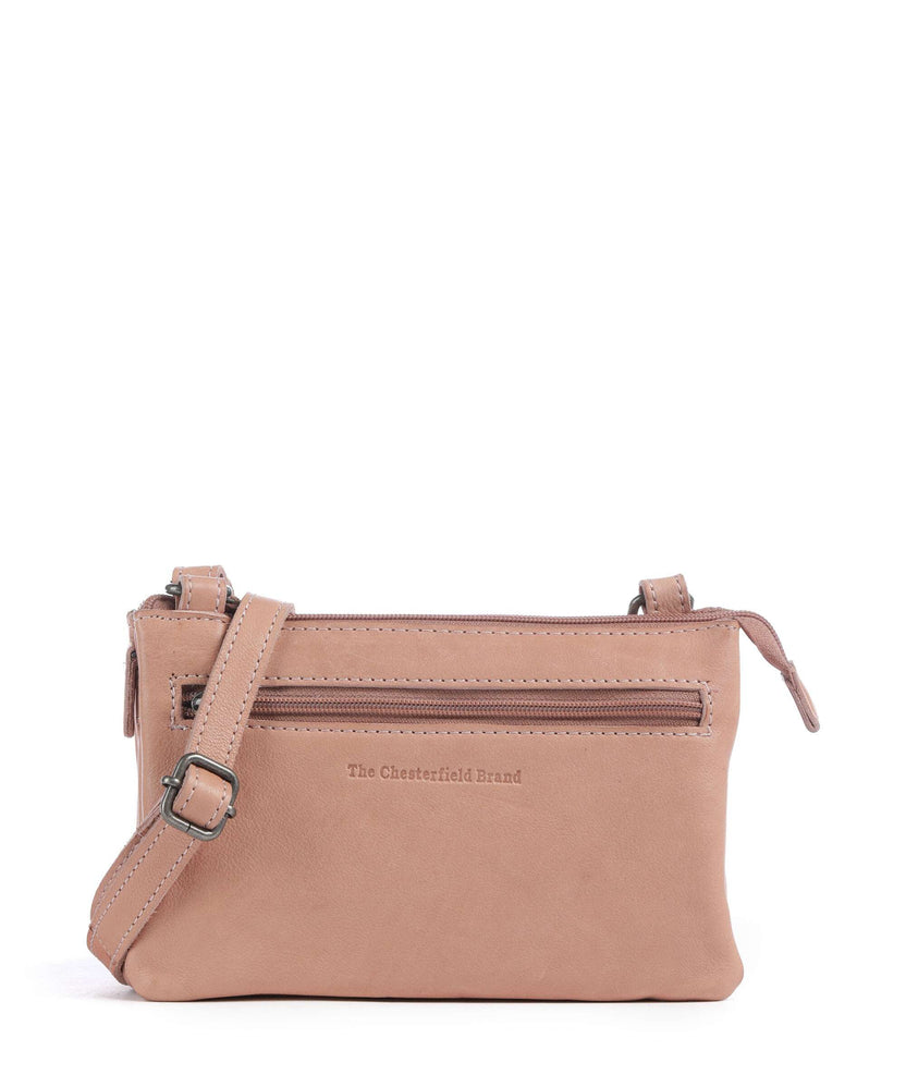 The Chesterfield Brand Washed Waxed Cow Osaka Crossbody bag vintage rose