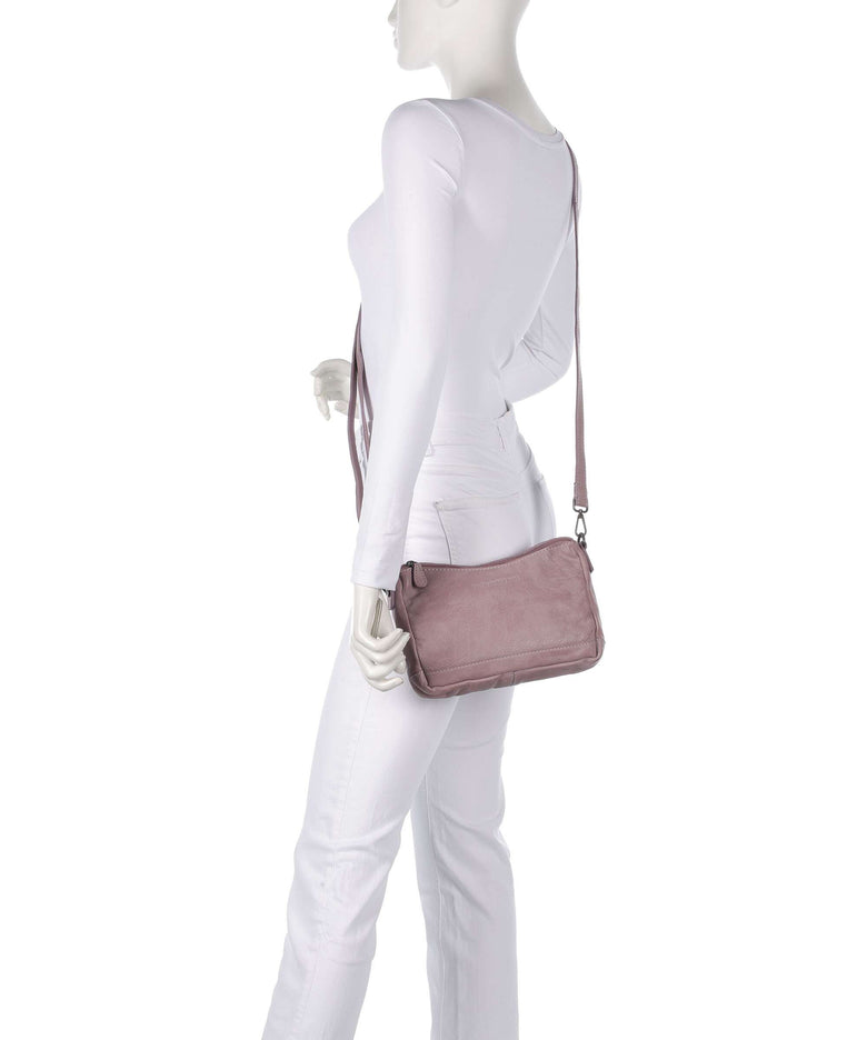 The Chesterfield Brand Washed Waxed Cow Irving Shoulder bag lavender lila
