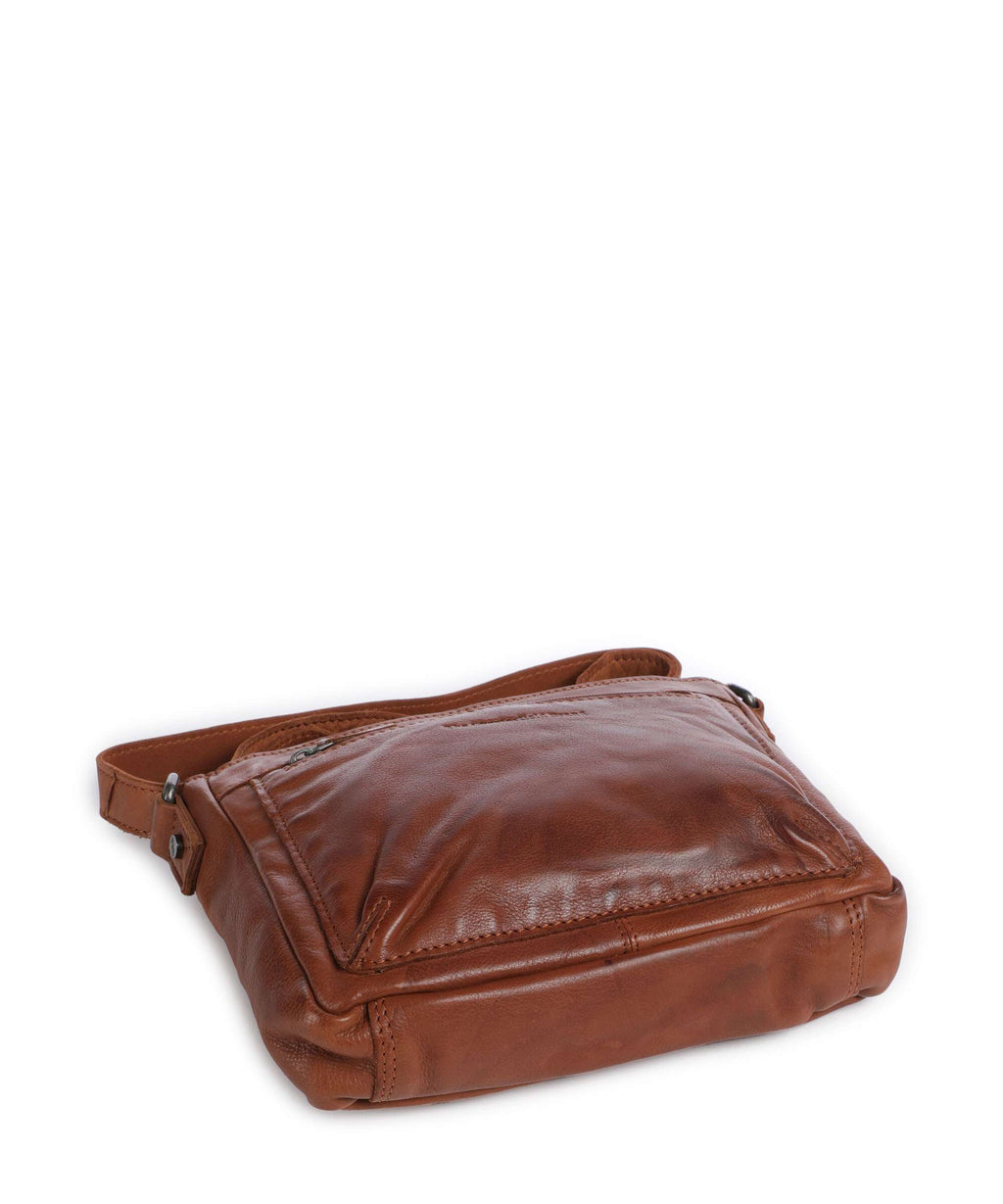 The Chesterfield Brand Washed Waxed Cow Aston Crossbody bag cognac