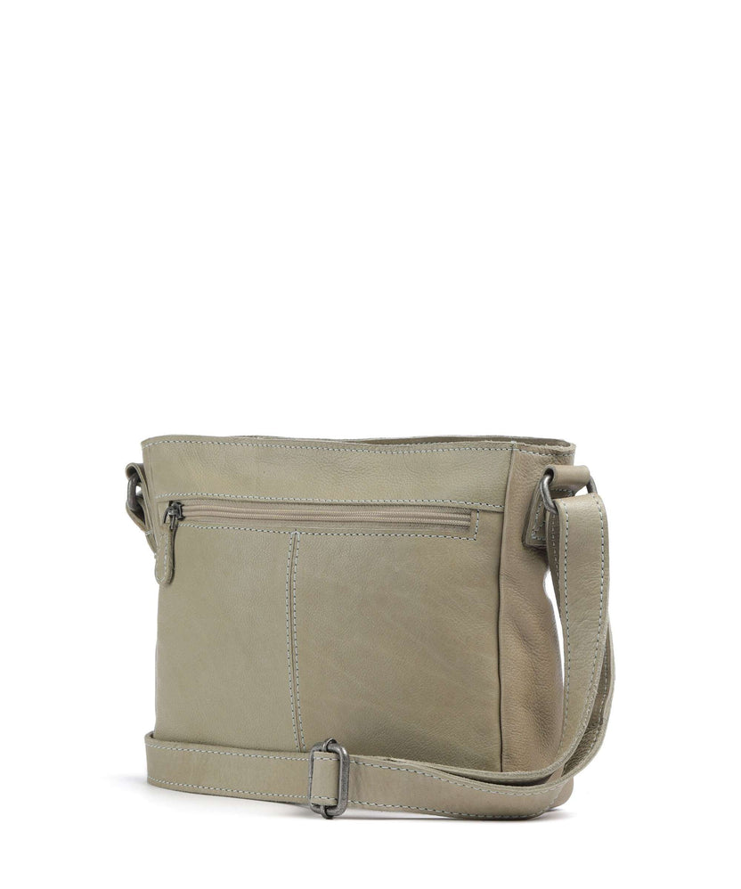 The Chesterfield Brand Washed Waxed Cow Aston Crossbody bag ocean blue