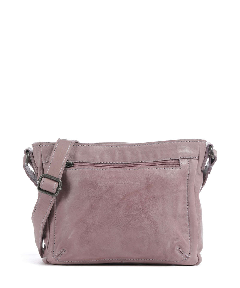 The Chesterfield Brand Washed Waxed Cow Aston Crossbody bag lavender lila