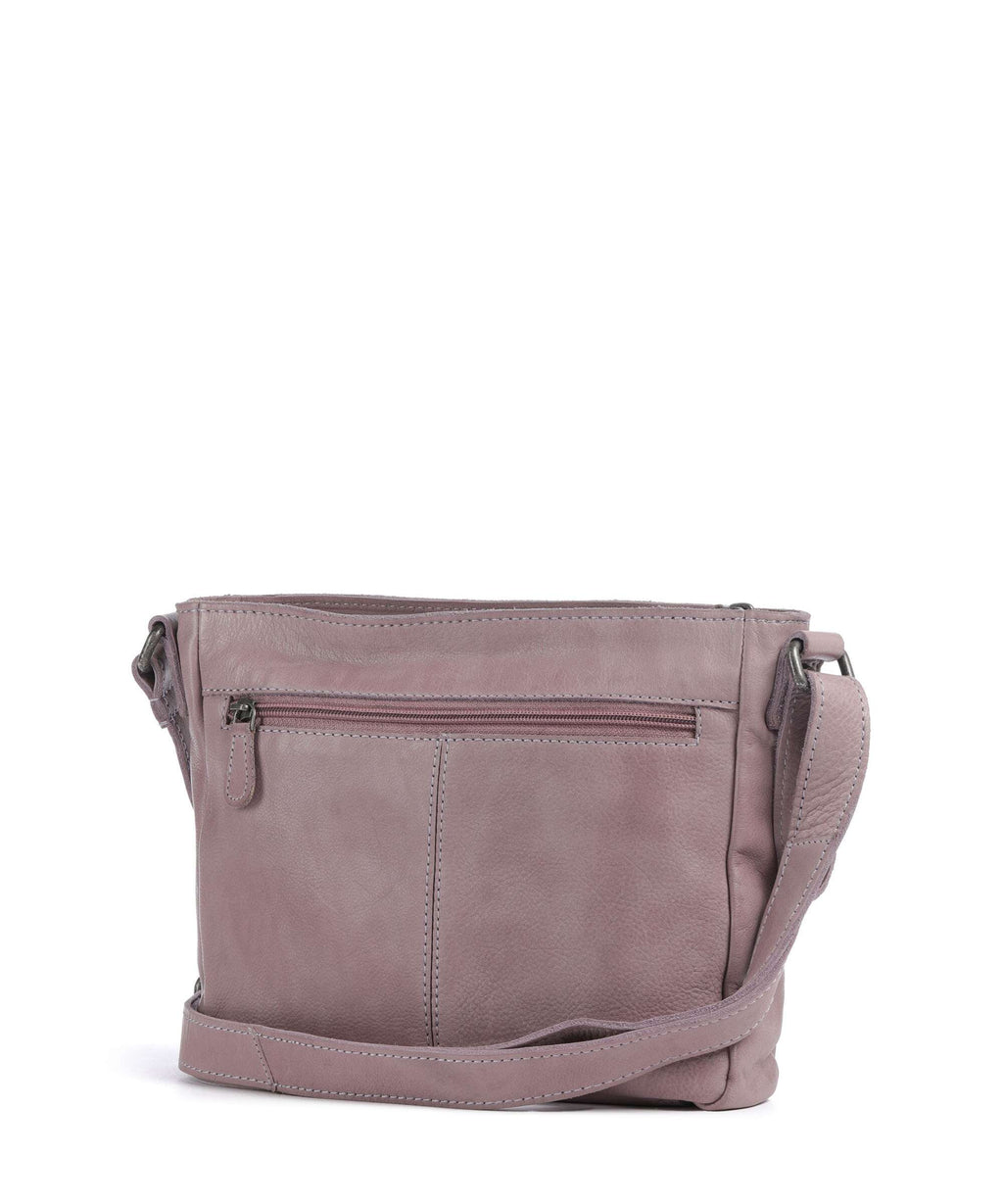 The Chesterfield Brand Washed Waxed Cow Aston Crossbody bag lavender lila