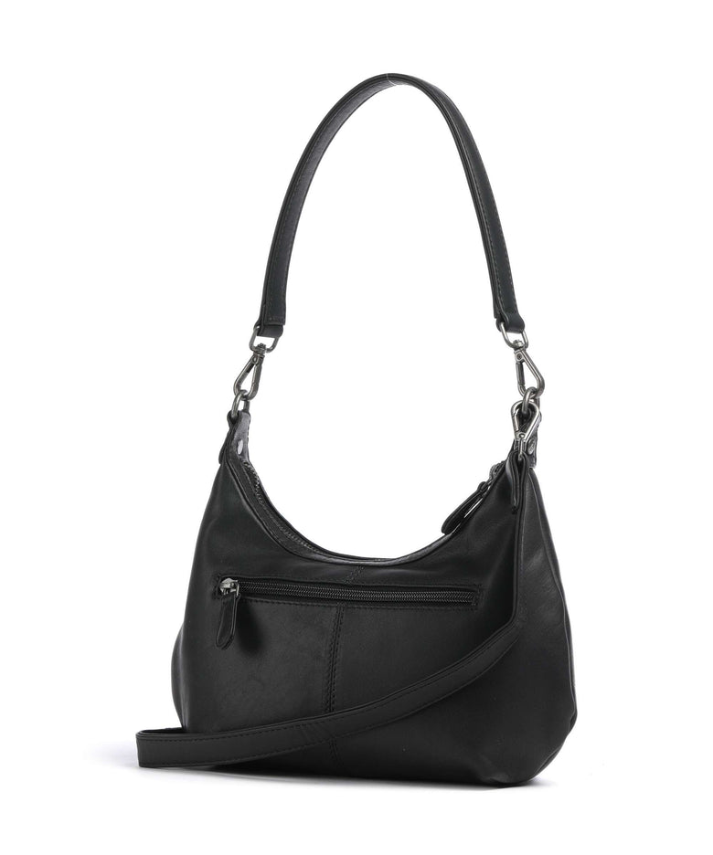 The Chesterfield Brand Wax Pull Up Cow Nancy Shoulder bag black