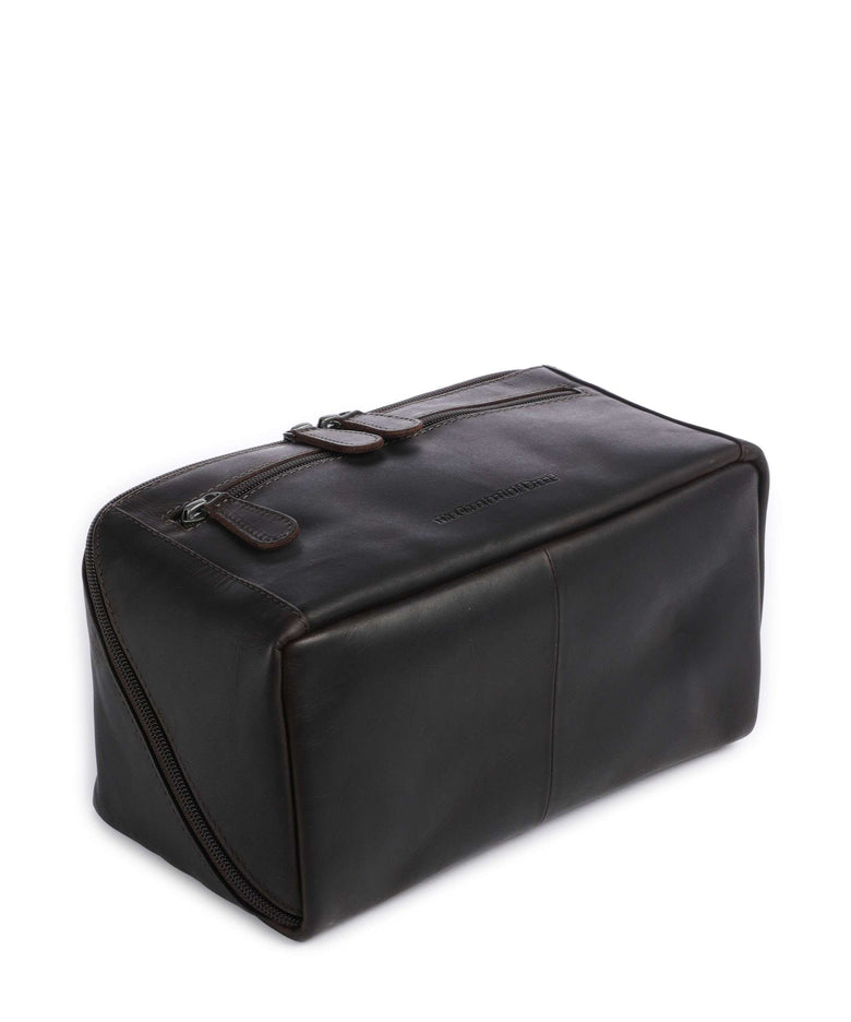 The Chesterfield Brand Wax Pull Up Cow Elmia Toiletry bag brown
