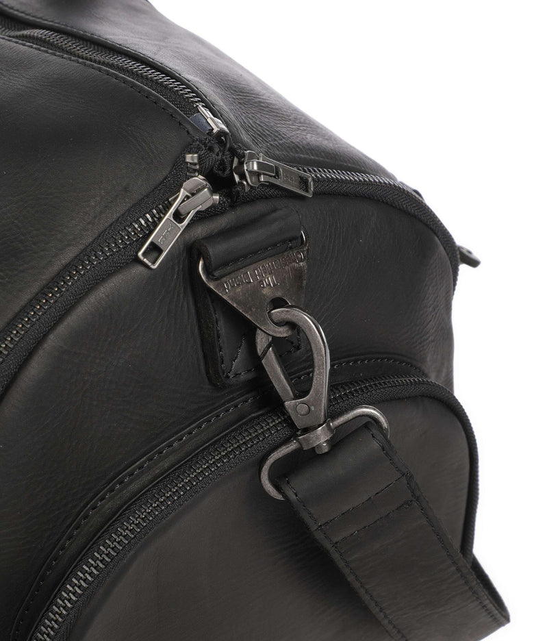 The Chesterfield Brand Wax Pull Up Cow Finlay Weekend bag black