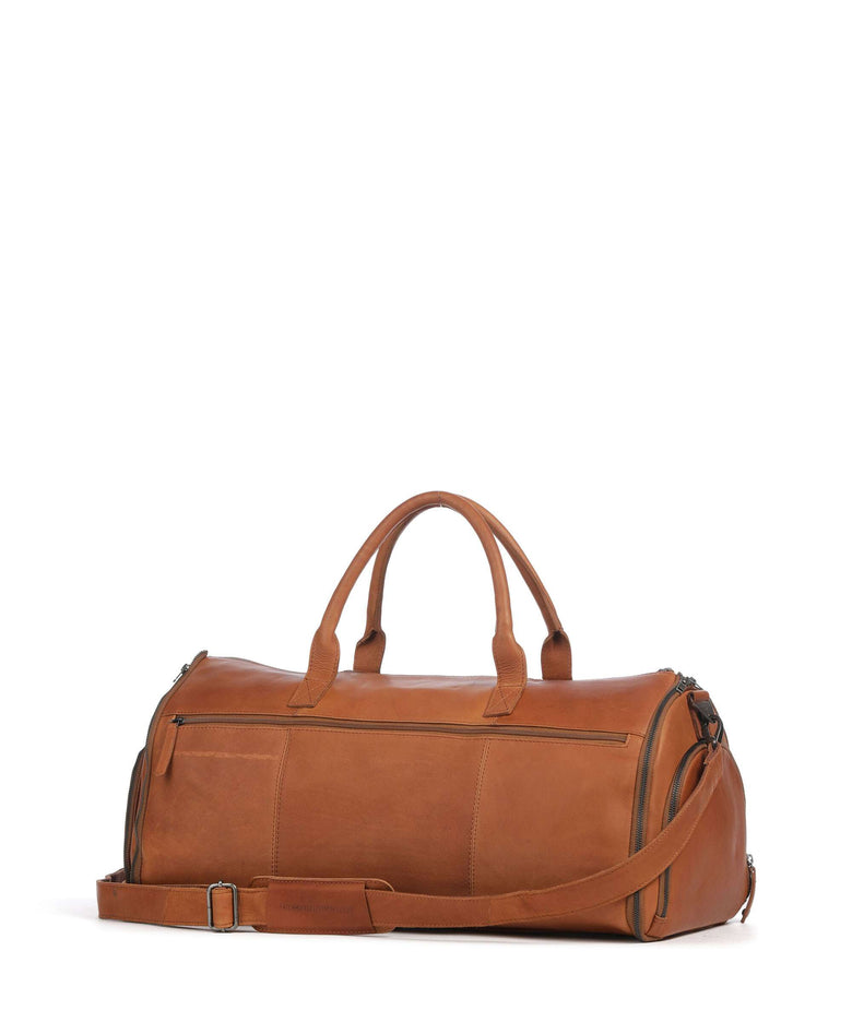 The Chesterfield Brand Wax Pull Up Cow Finlay Weekend bag cognac
