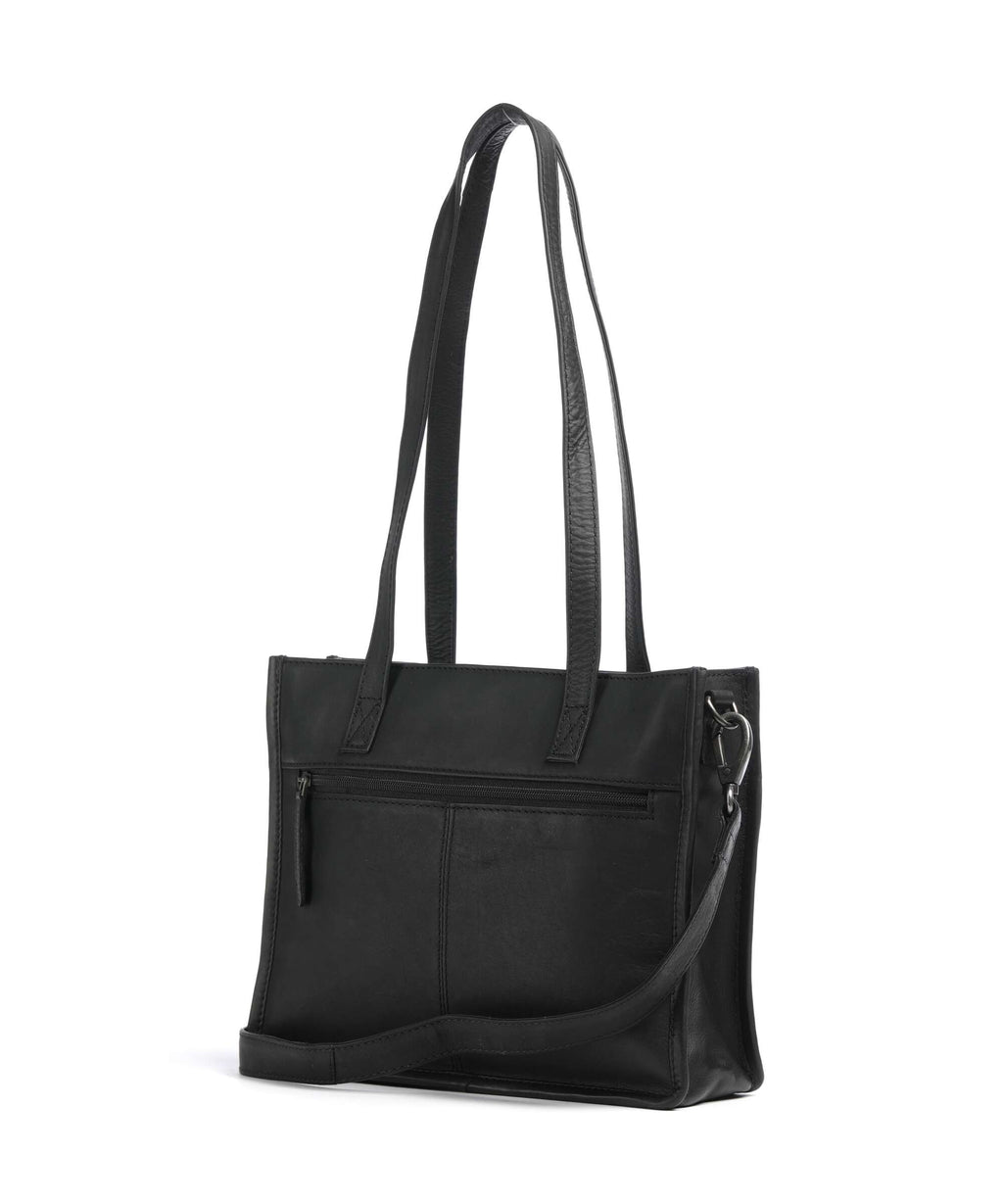The Chesterfield Brand Wax Pull Up Cow Estella Tote bag black