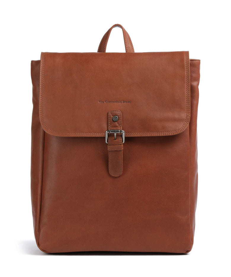 The Chesterfield Brand Wax Pull Up Cow Farrow Backpack cognac