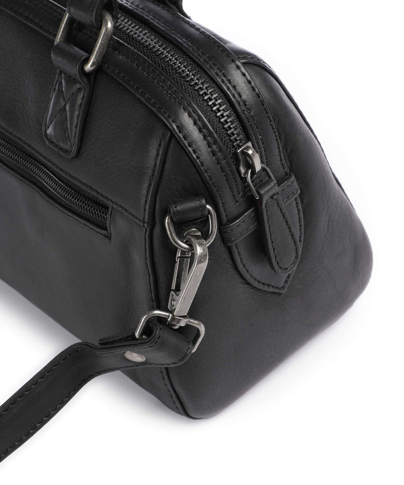 The Chesterfield Brand Wax Pull Up Cow Dalford Handbag black