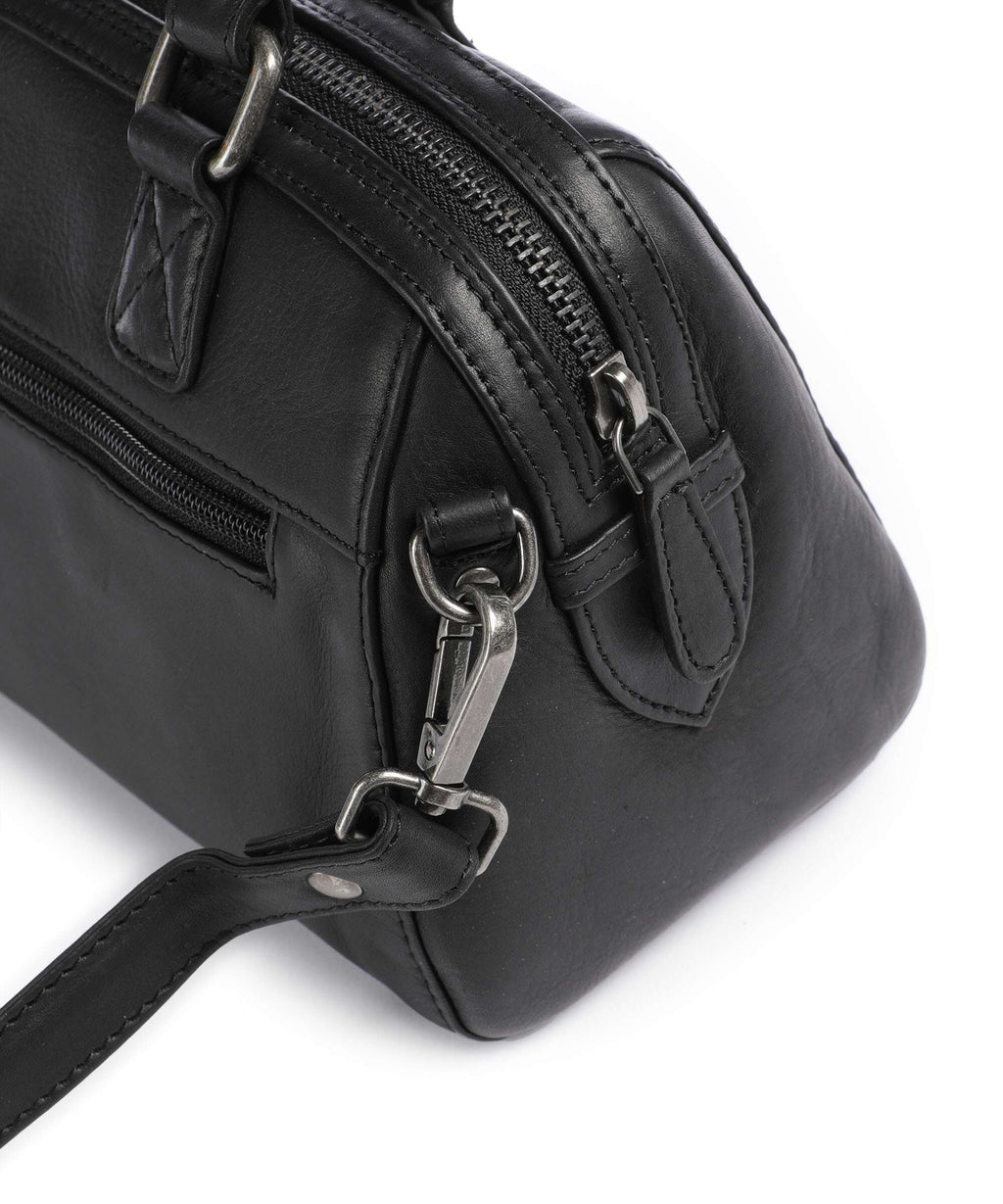 The Chesterfield Brand Wax Pull Up Cow Dalford Handbag black
