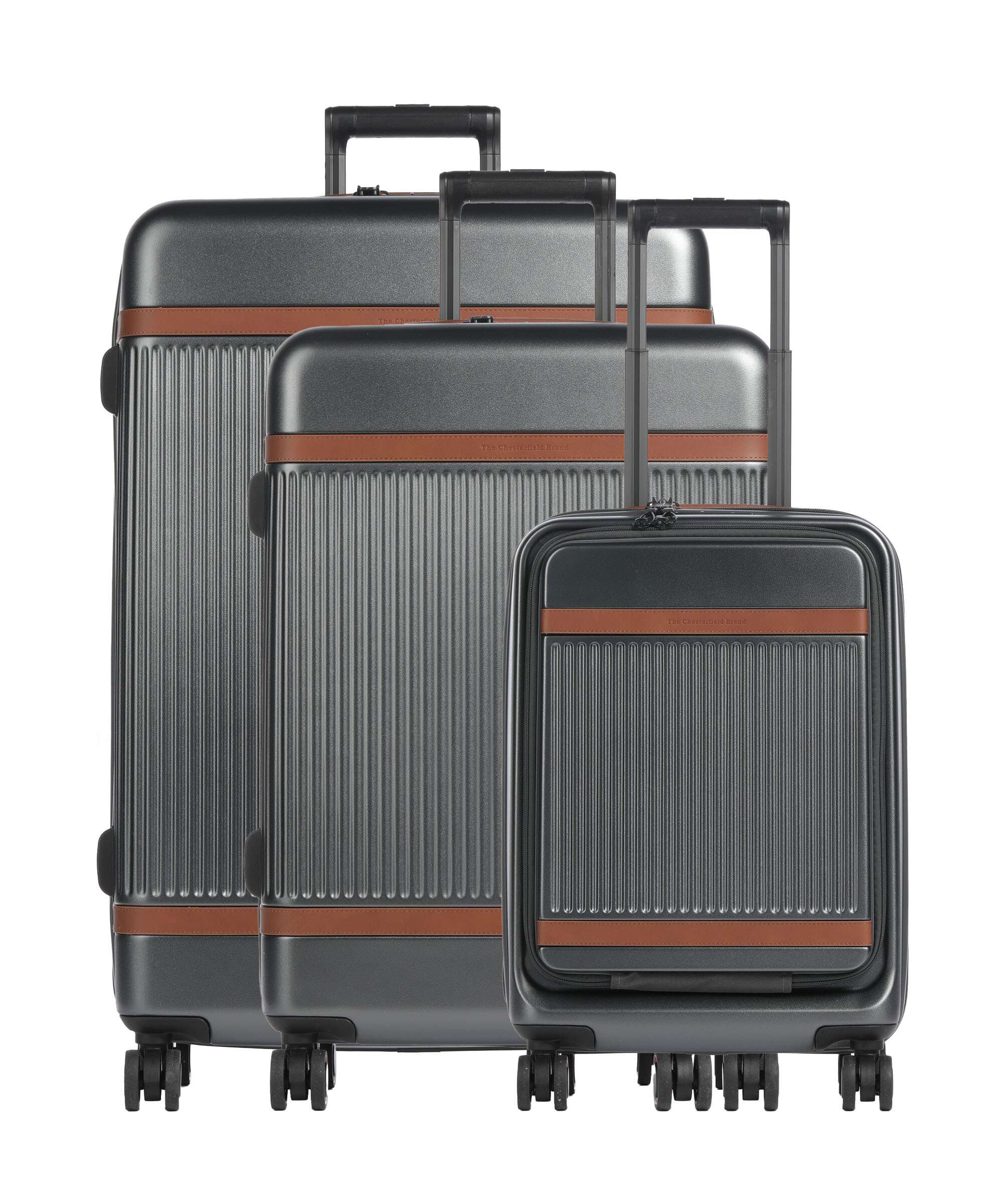 The Chesterfield Brand Zuna Suitcase set (4 wheels) urban graphite