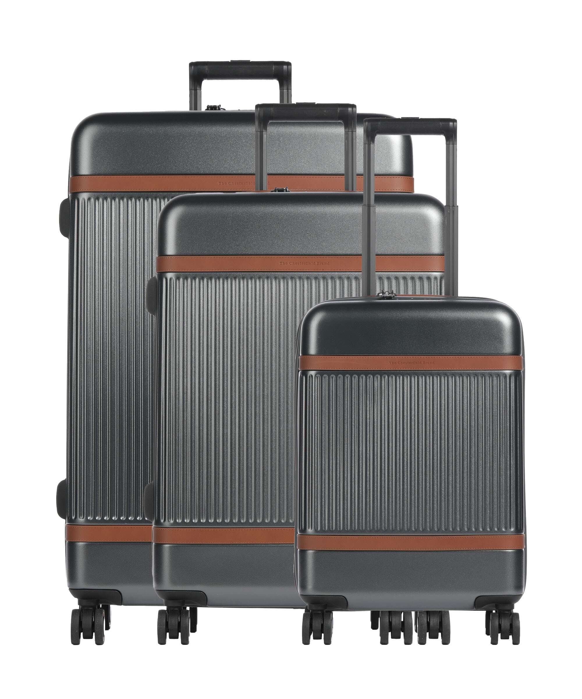 The Chesterfield Brand Zuna Suitcase set (4 wheels) urban graphite