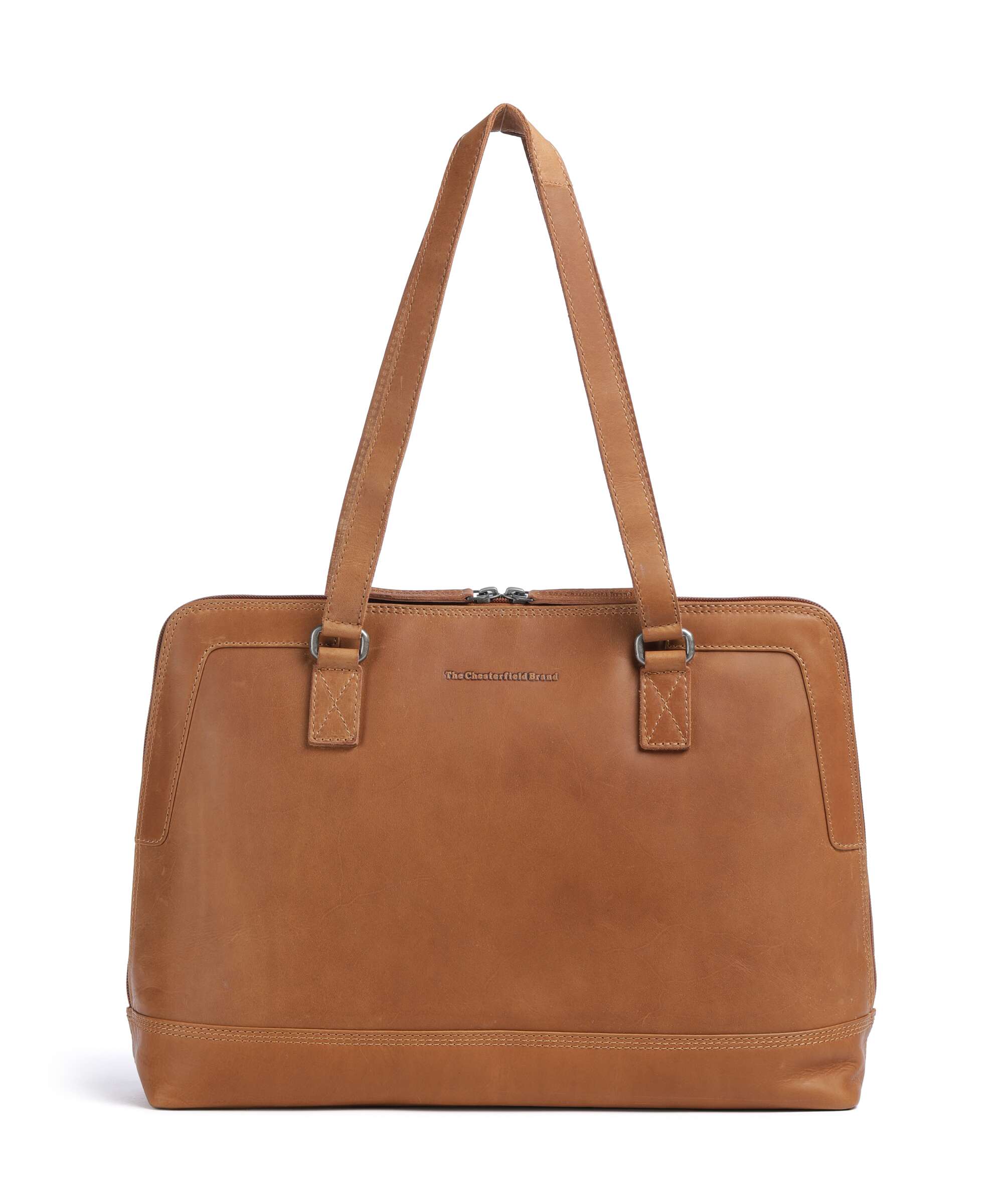 The Chesterfield Brand Wax Pull Up Cow Elvar Shoulder bag cognac