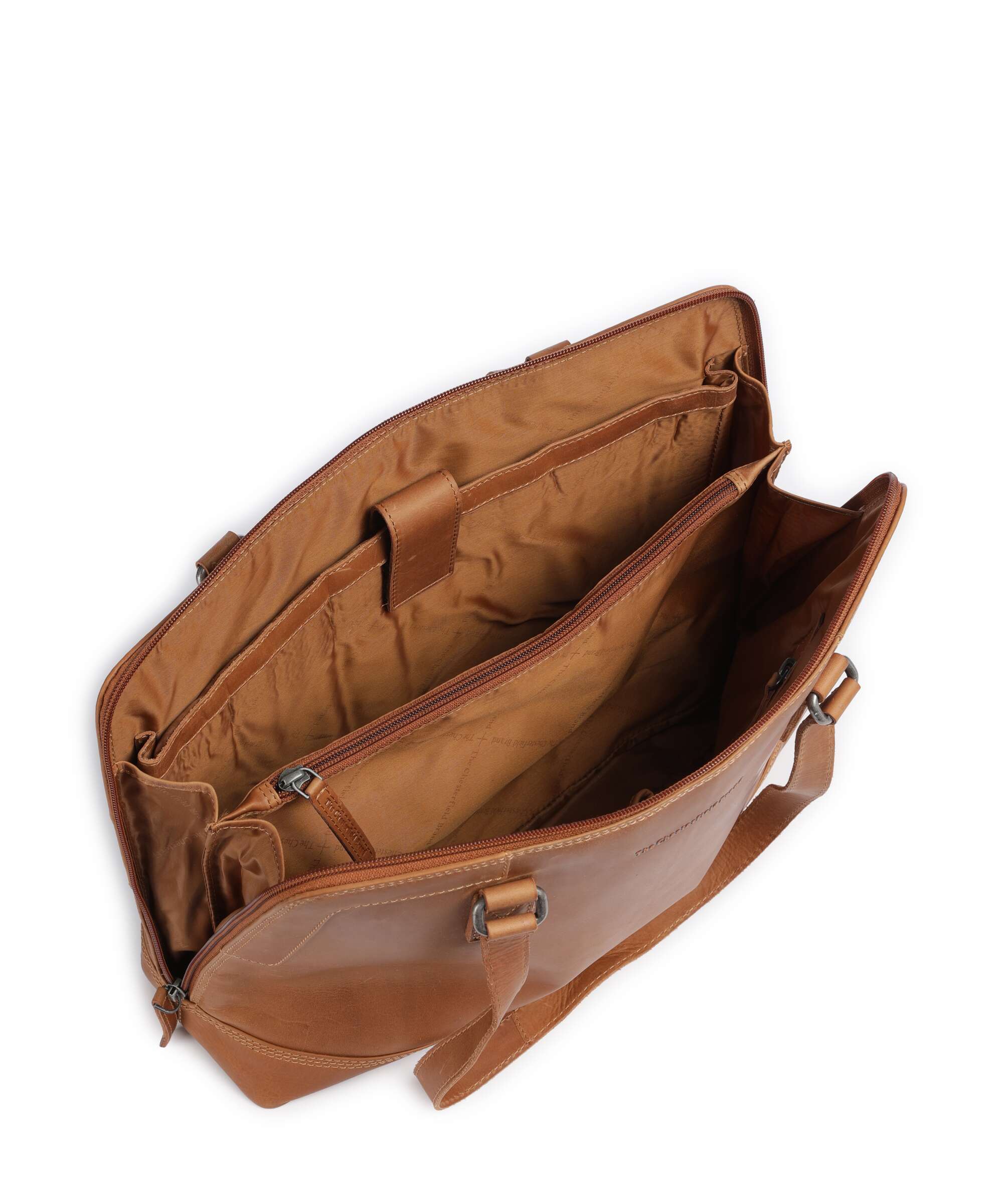The Chesterfield Brand Wax Pull Up Cow Elvar Shoulder bag cognac