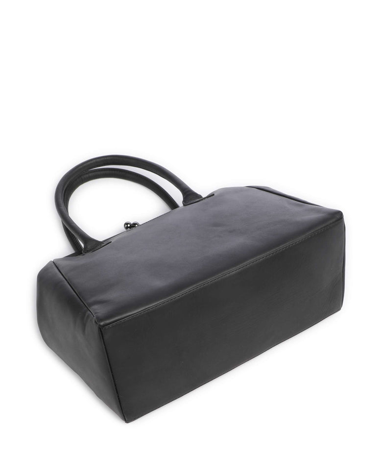 The Chesterfield Brand Wax Pull Up Cow Dorin Handbag black