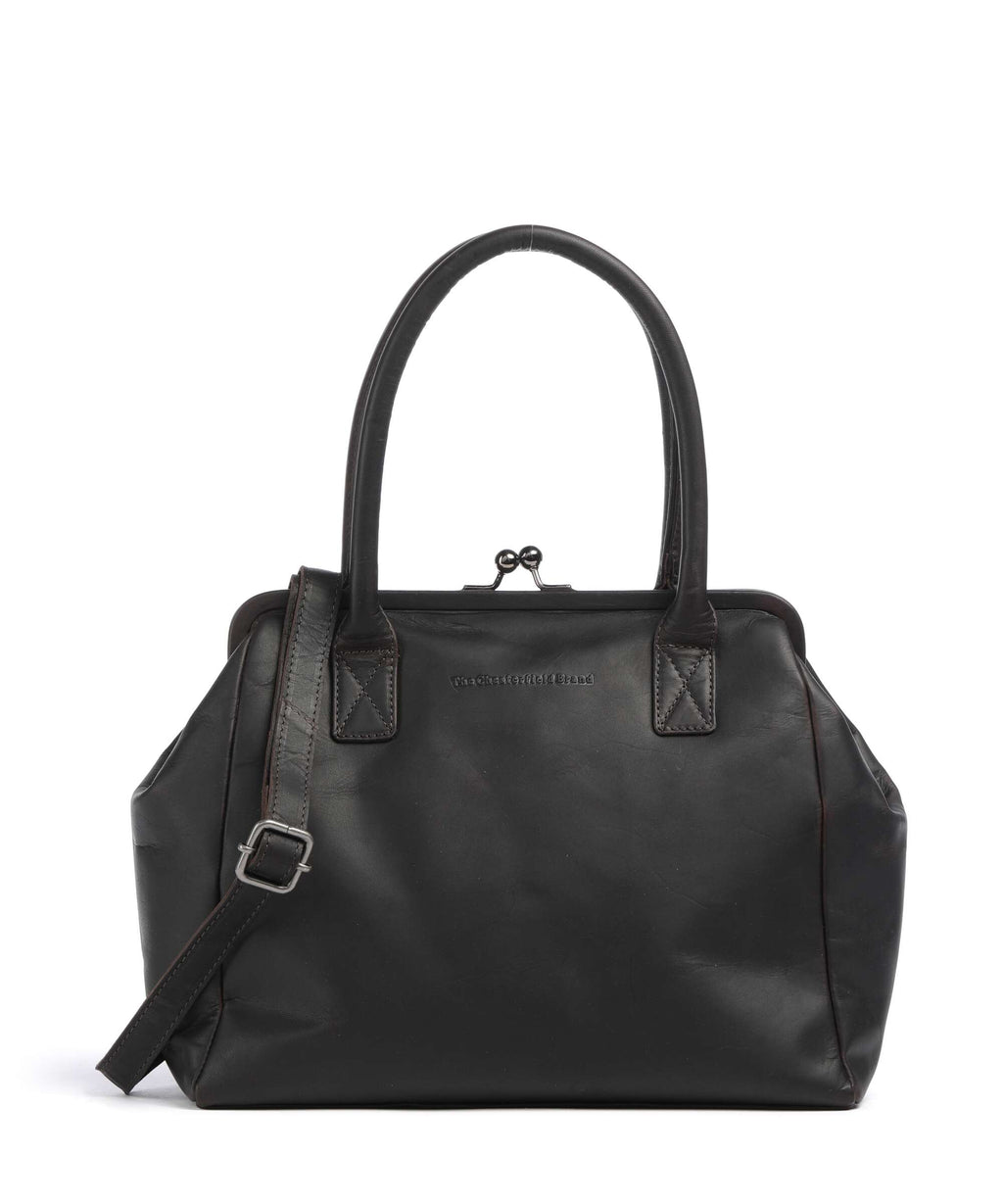 The Chesterfield Brand Wax Pull Up Cow Dorin Shoulder bag brown