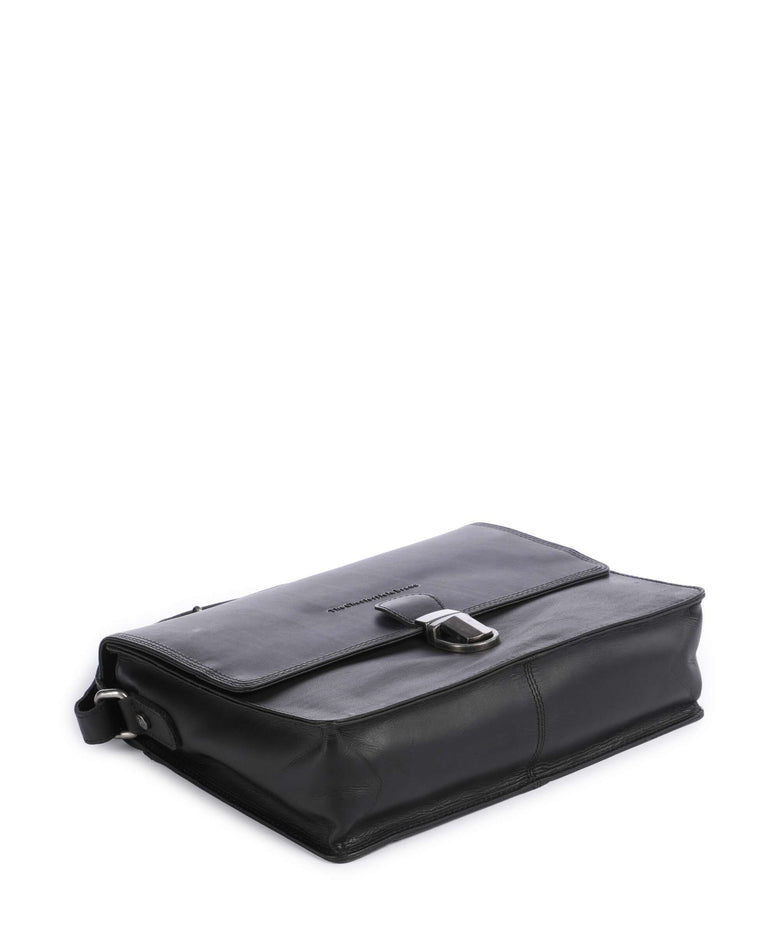 The Chesterfield Brand Wax Pull Up Cow Lunor Crossbody bag black