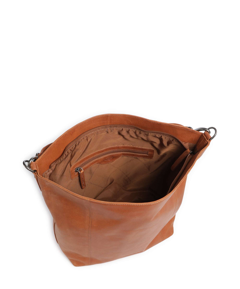 The Chesterfield Brand Wax Pull Up Cow Zira Hobo bag cognac