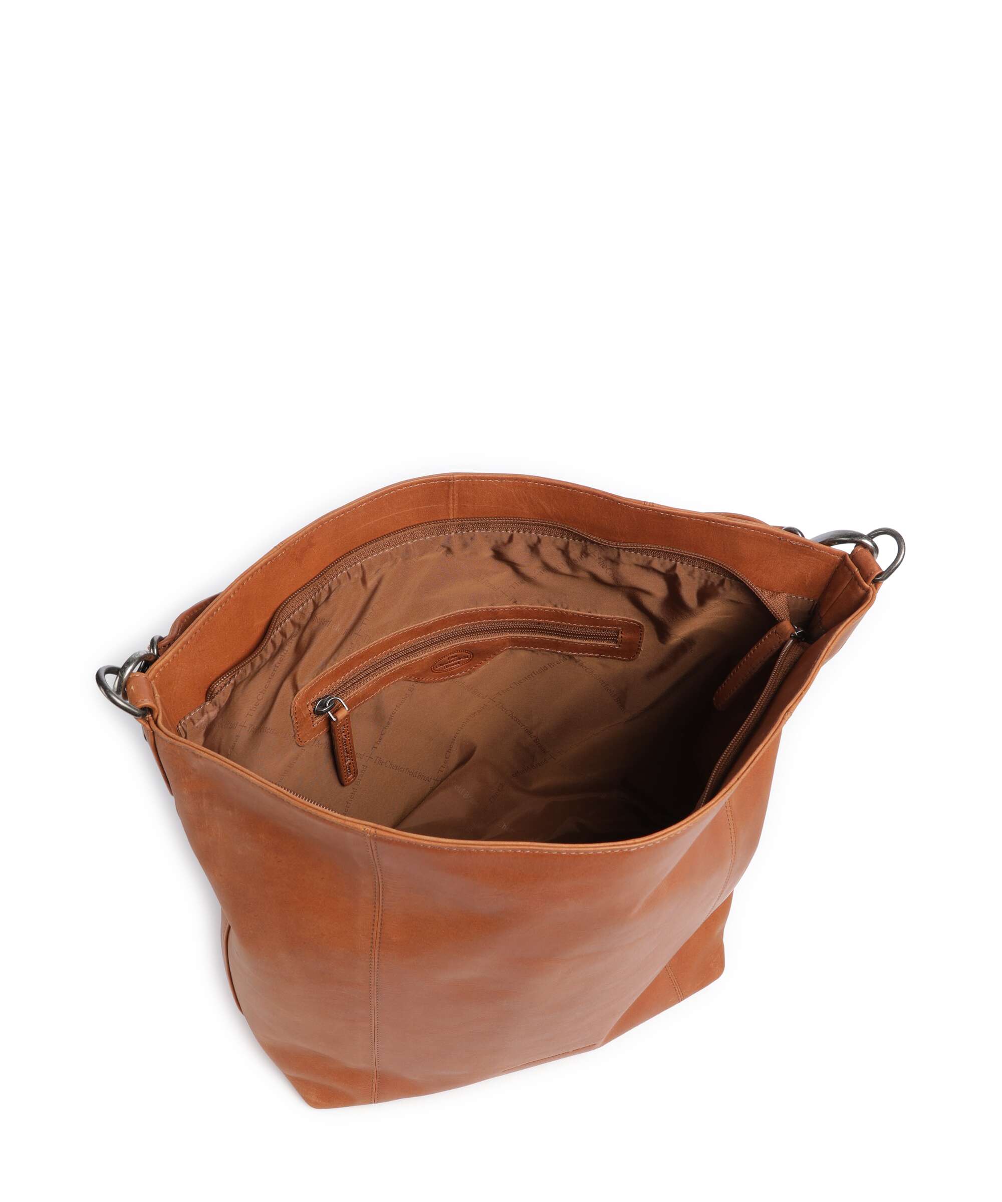 The Chesterfield Brand Wax Pull Up Cow Zira Hobo bag cognac