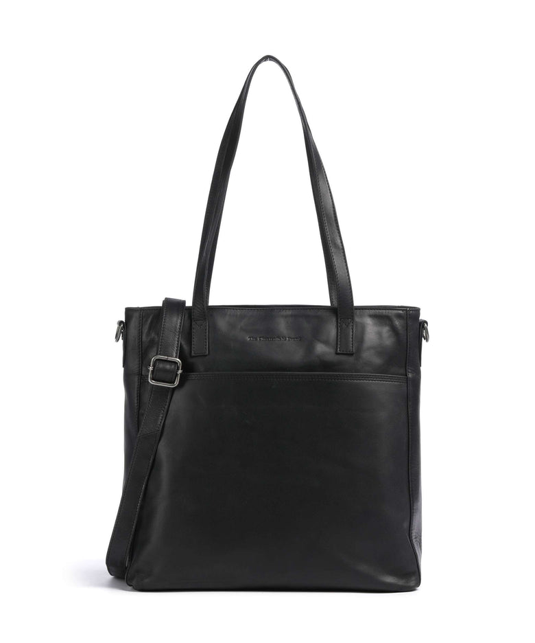 The Chesterfield Brand Wax Pull Up Cow Mosel Tote bag black