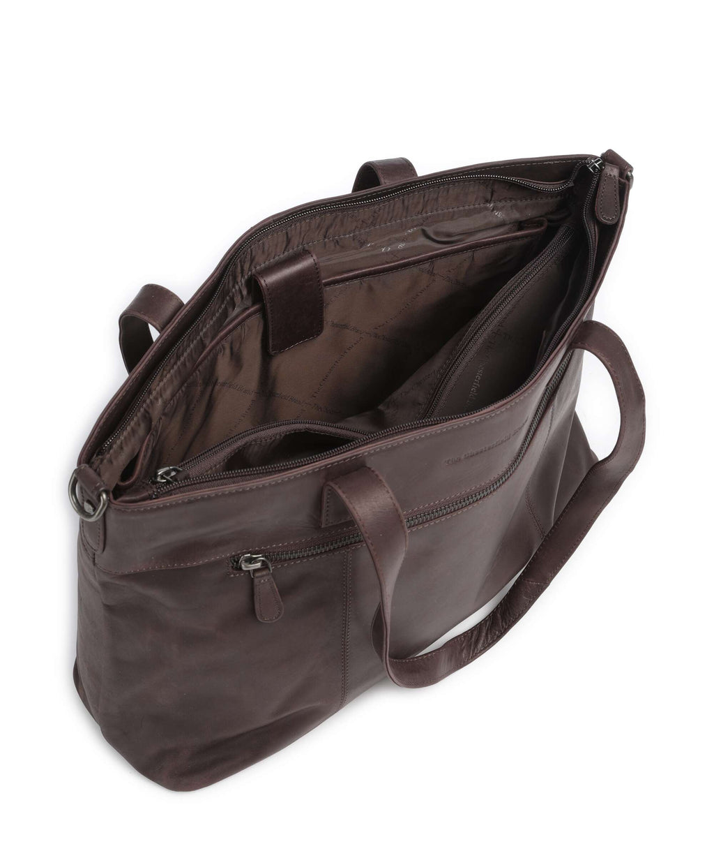 The Chesterfield Brand Wax Pull Up Cow Osira Tote bag brown