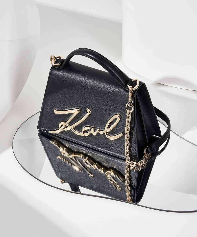 Karl Lagerfeld K/Signature Medium Handbag black/gold