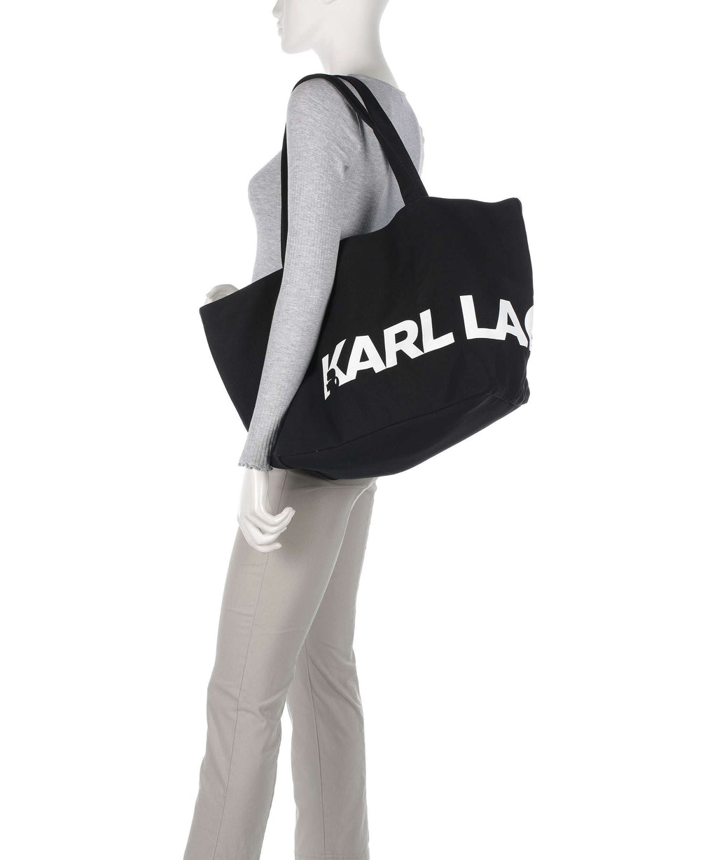 Karl Lagerfeld K/Essential Big Logo Tote bag black/white