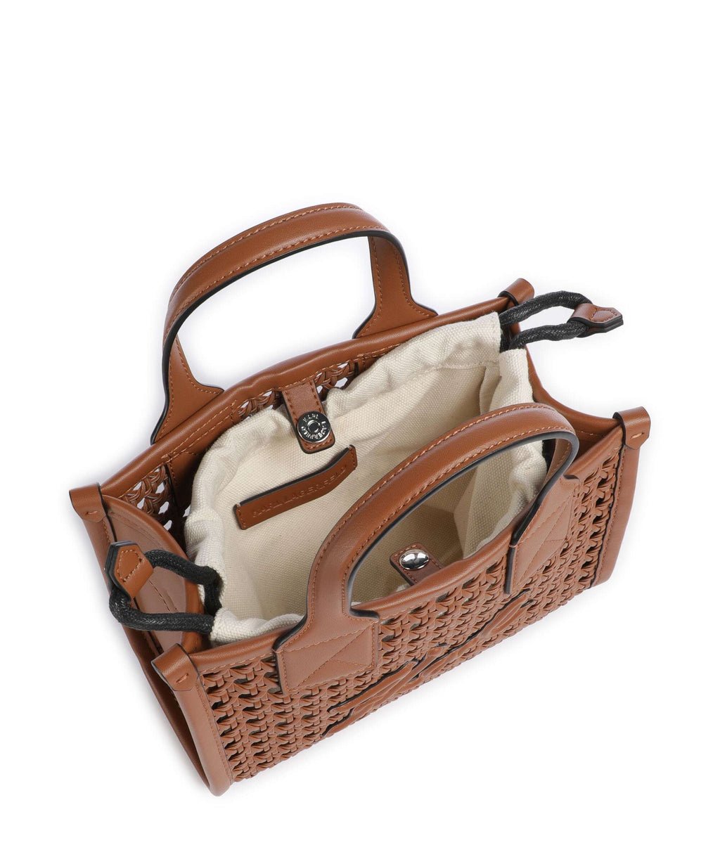 Karl Lagerfeld K/Skuare Small Handbag dark tan