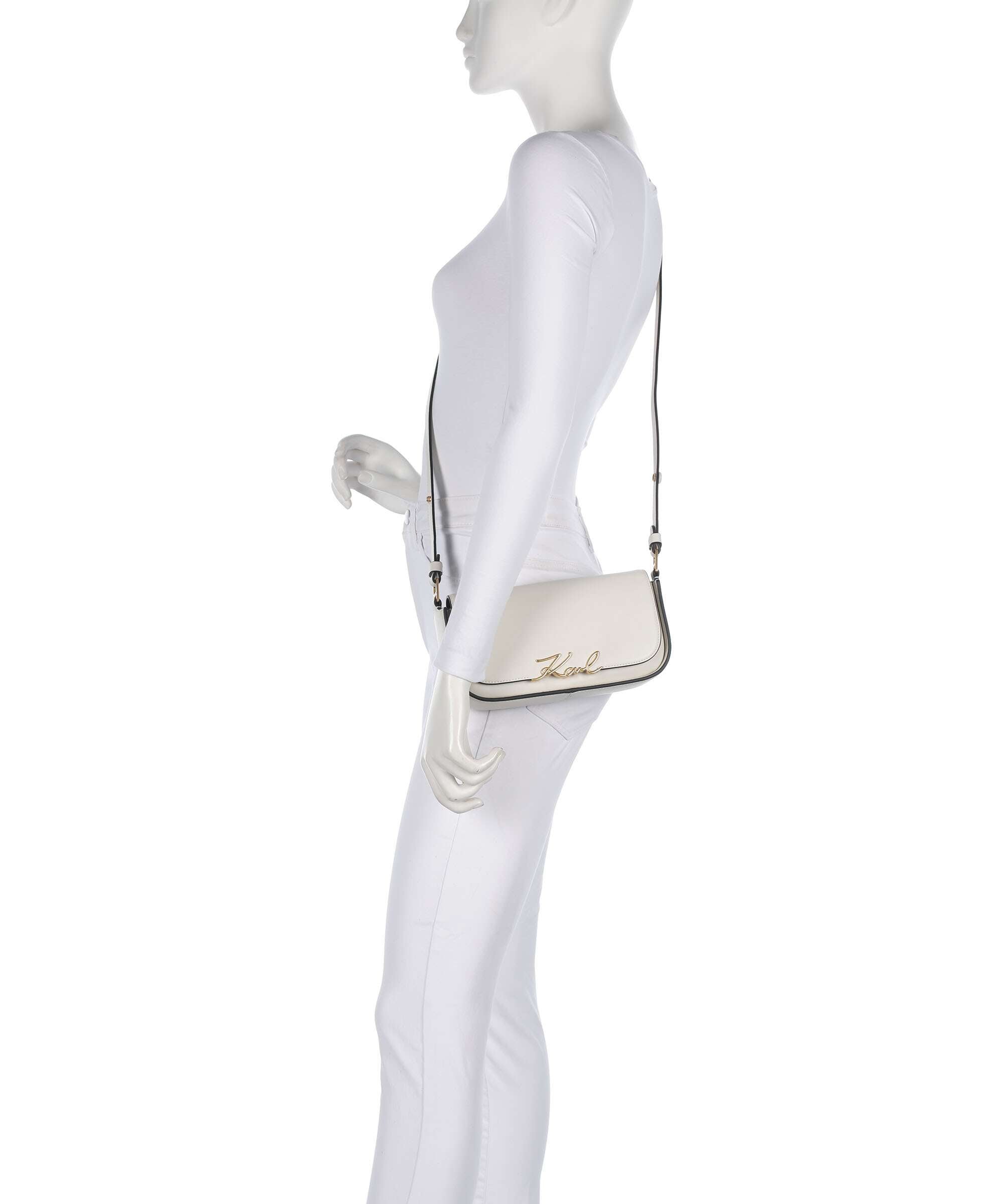 Karl Lagerfeld K/Signature Shoulder bag off white