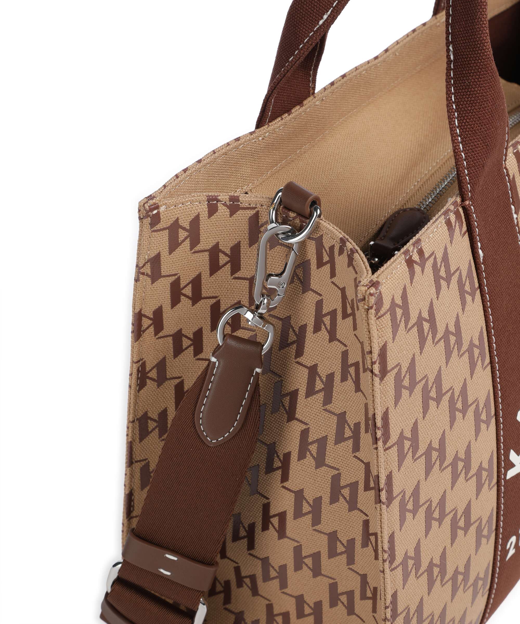 Karl Lagerfeld K/Rue St Guillaume Monogram Medium Handbag monogram nougat brown