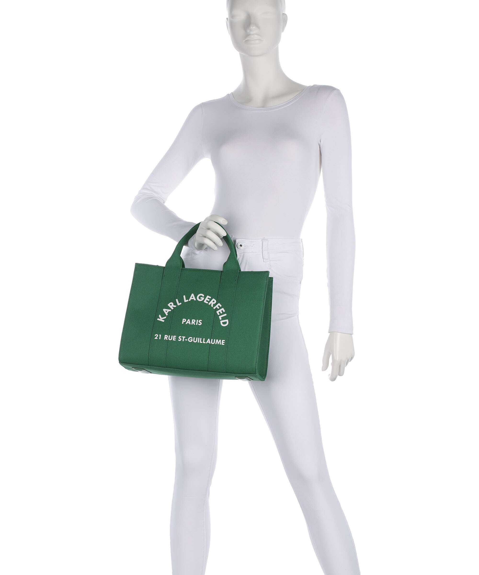 Karl Lagerfeld K/Rue St Guillaume Medium Handbag plant green