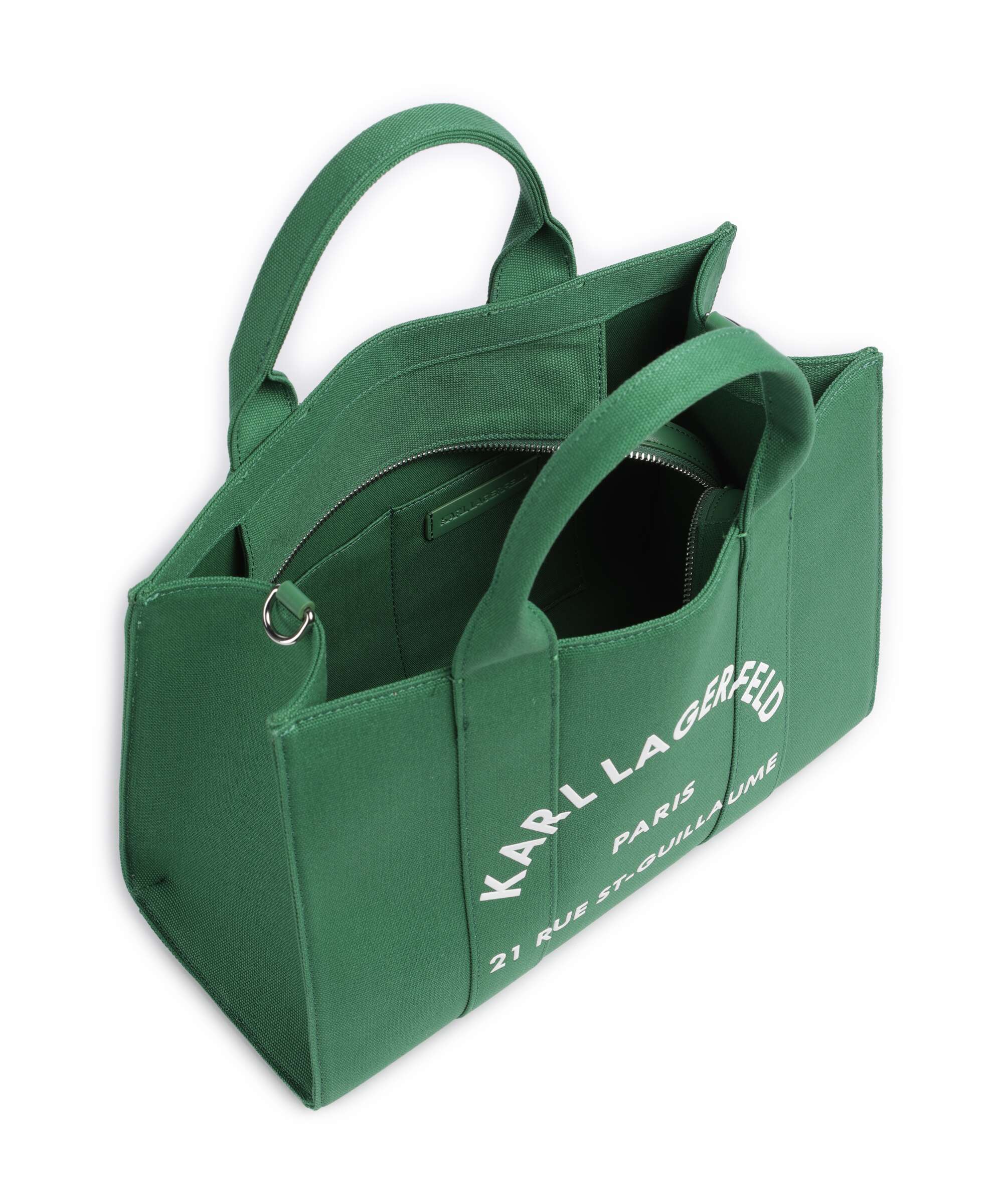 Karl Lagerfeld K/Rue St Guillaume Medium Handbag plant green