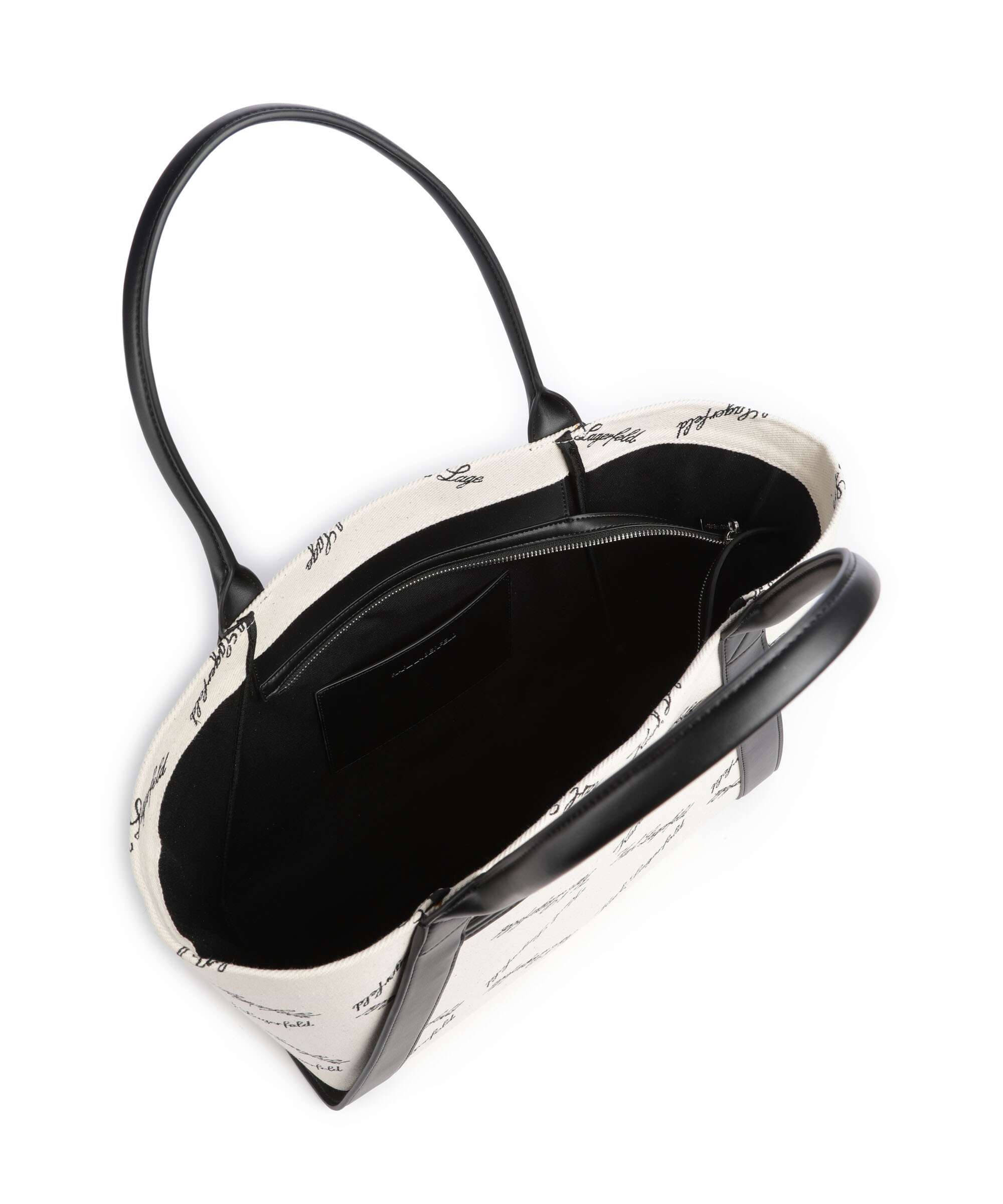 Karl Lagerfeld K/Ville Small Tote bag natural canvas/black