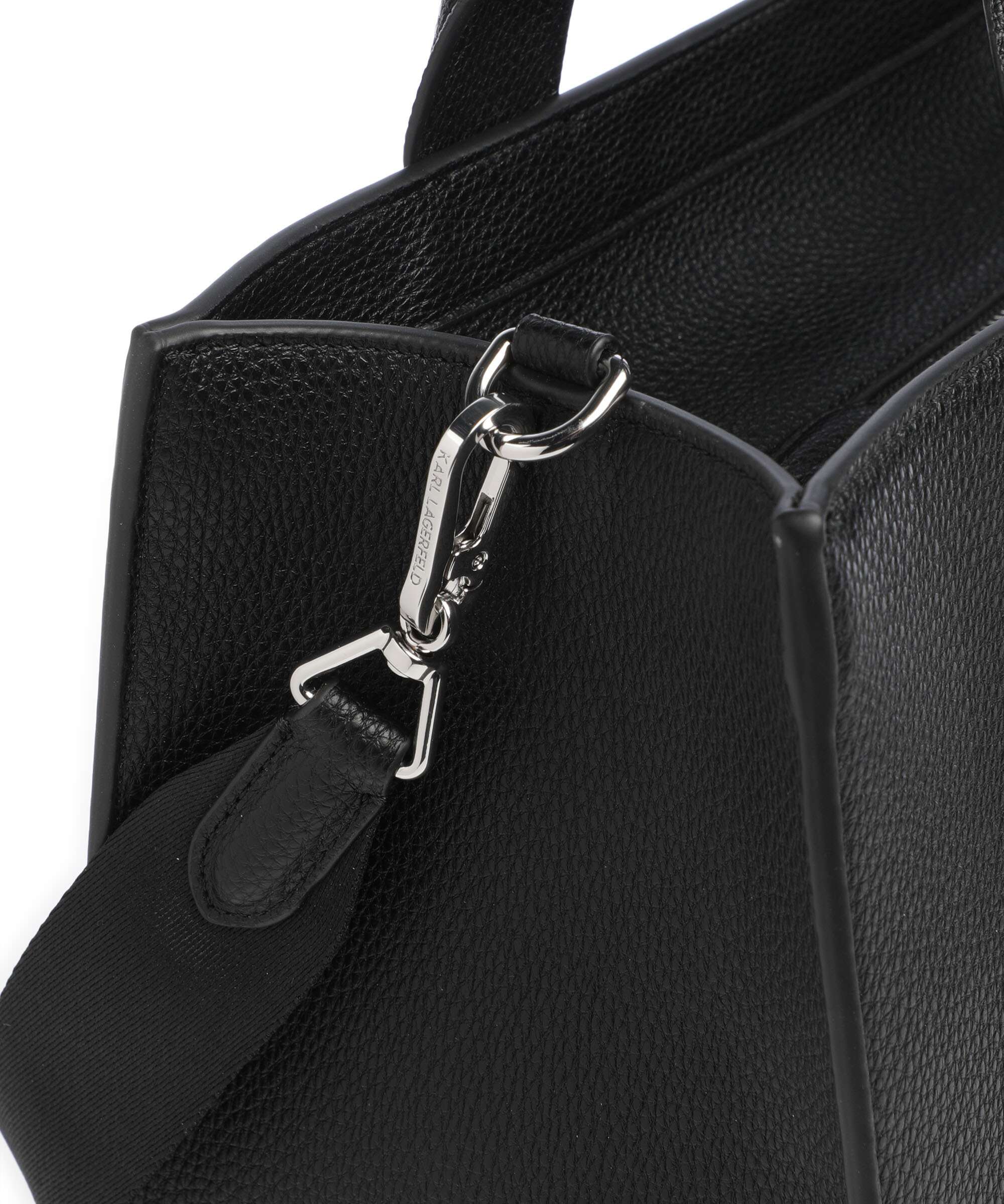 Karl Lagerfeld K/Rue St Guillaume Medium Handbag white/black