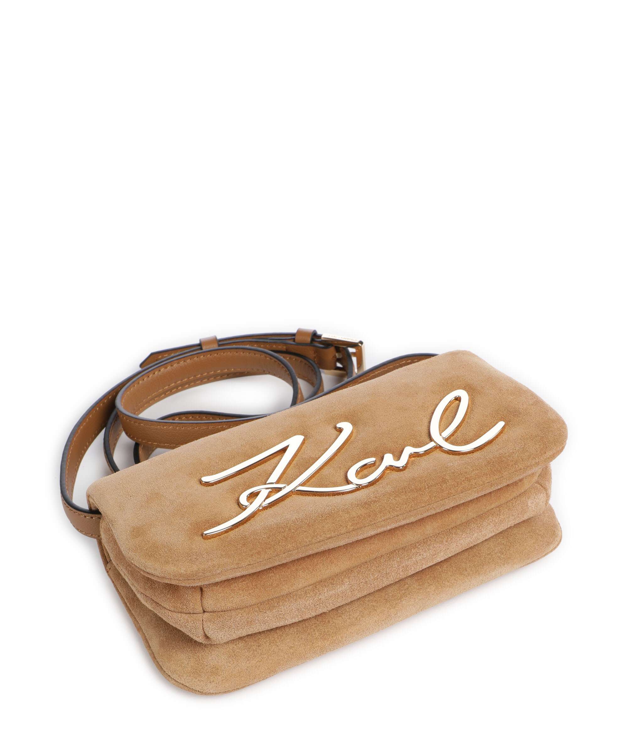 Karl Lagerfeld K/Signature 2.0 Soft Crossbody bag caramel