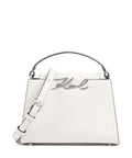 Karl Lagerfeld K/Signature Mini Handbag off white