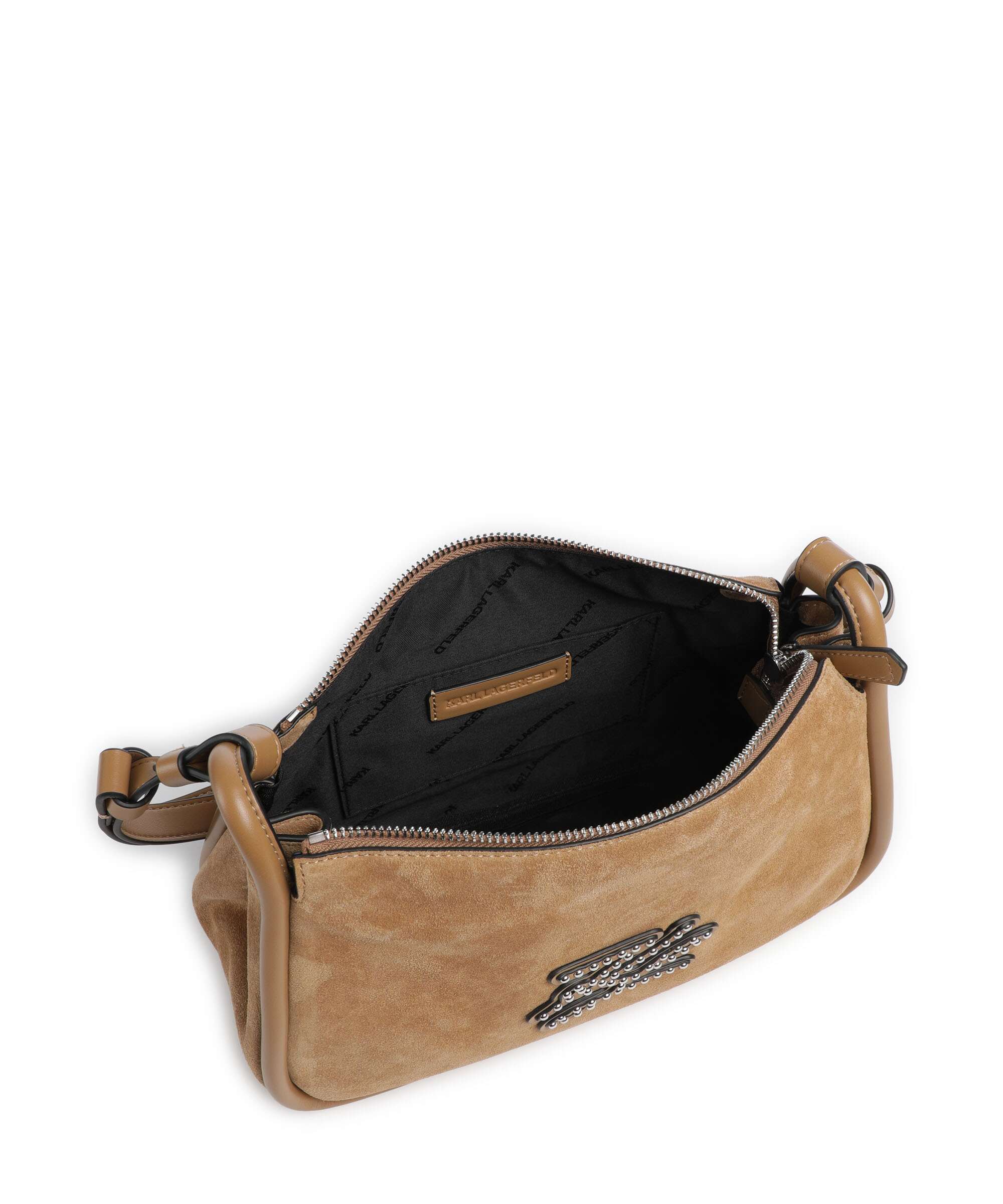Karl Lagerfeld K/Autograph Patch Shoulder bag caramel