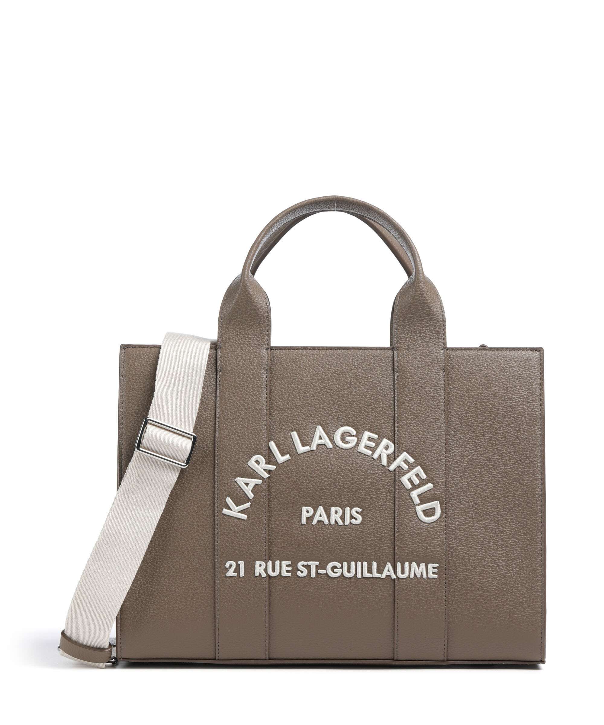 Karl Lagerfeld K/Rue St Guillaume Medium Handbag dark taupe