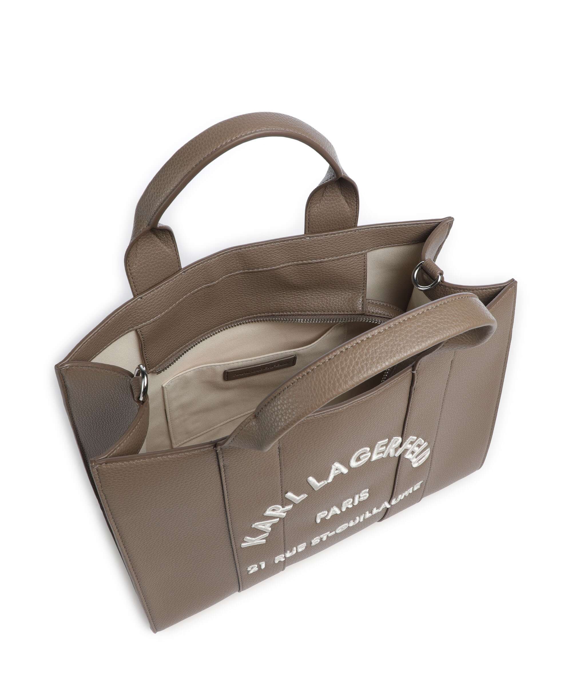Karl Lagerfeld K/Rue St Guillaume Medium Handbag dark taupe
