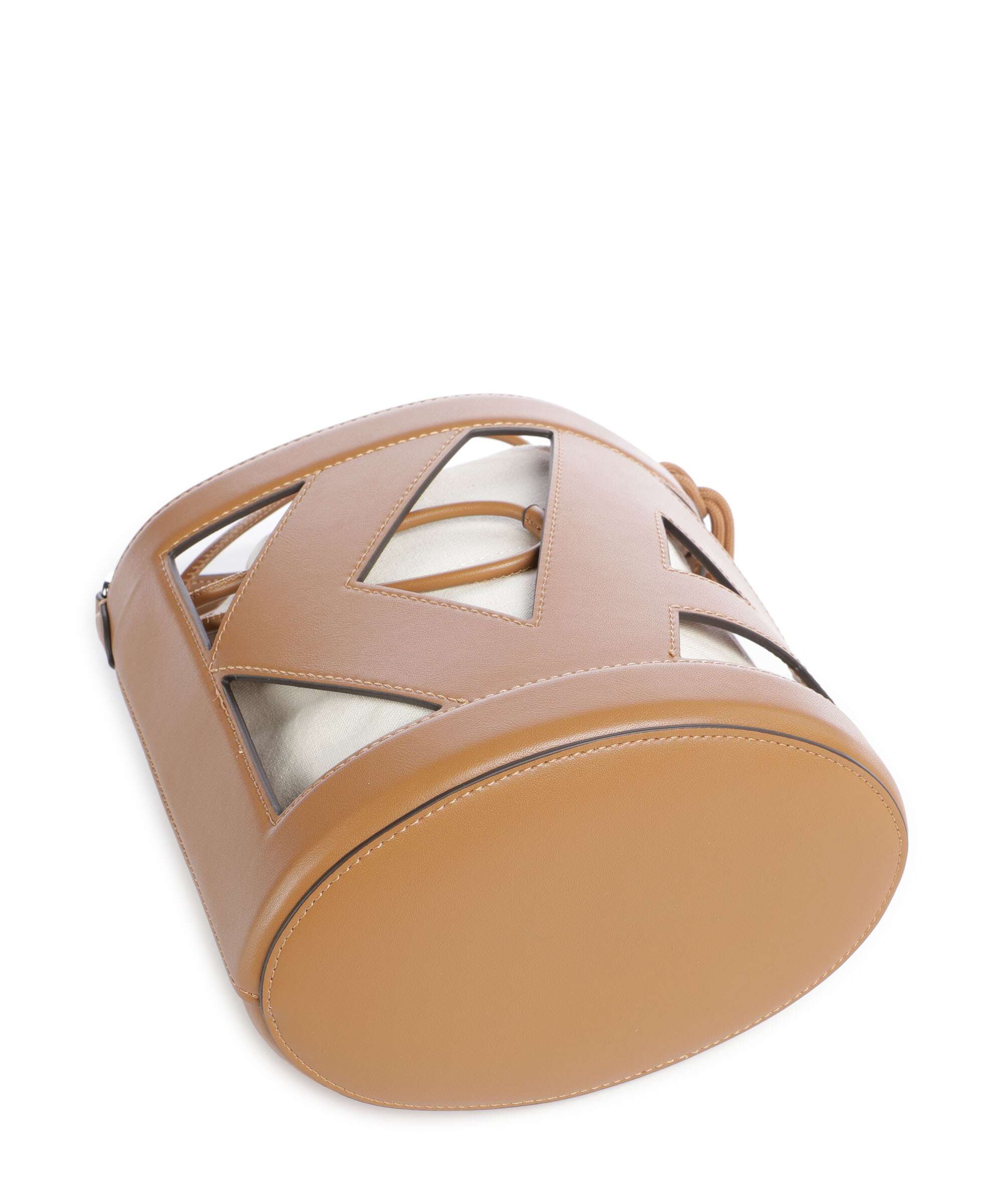 Karl Lagerfeld Ikon Monogram Bucket bag diagonal cream monogram