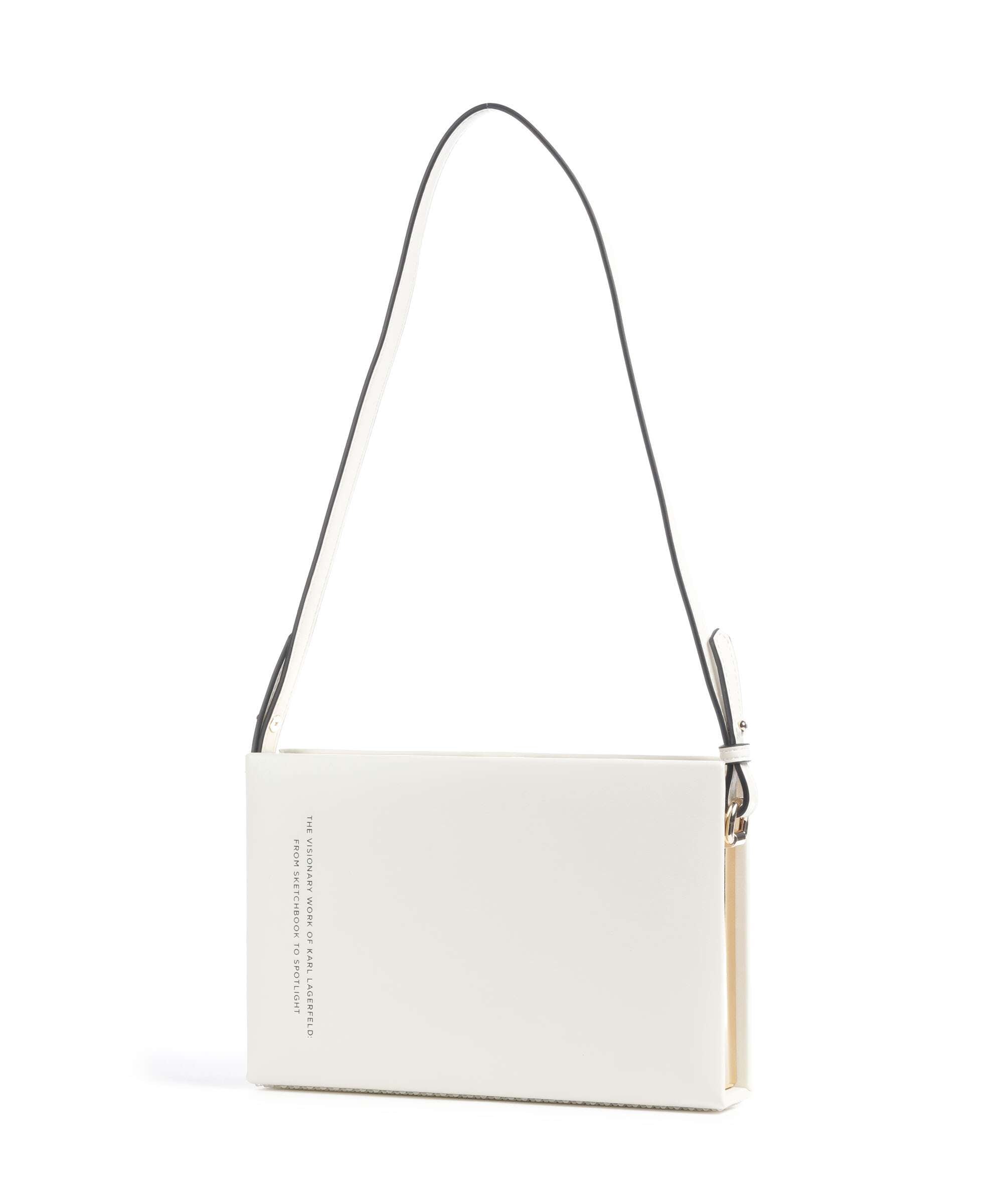 Karl Lagerfeld K/Soiree Book Shoulder bag off white embellishment