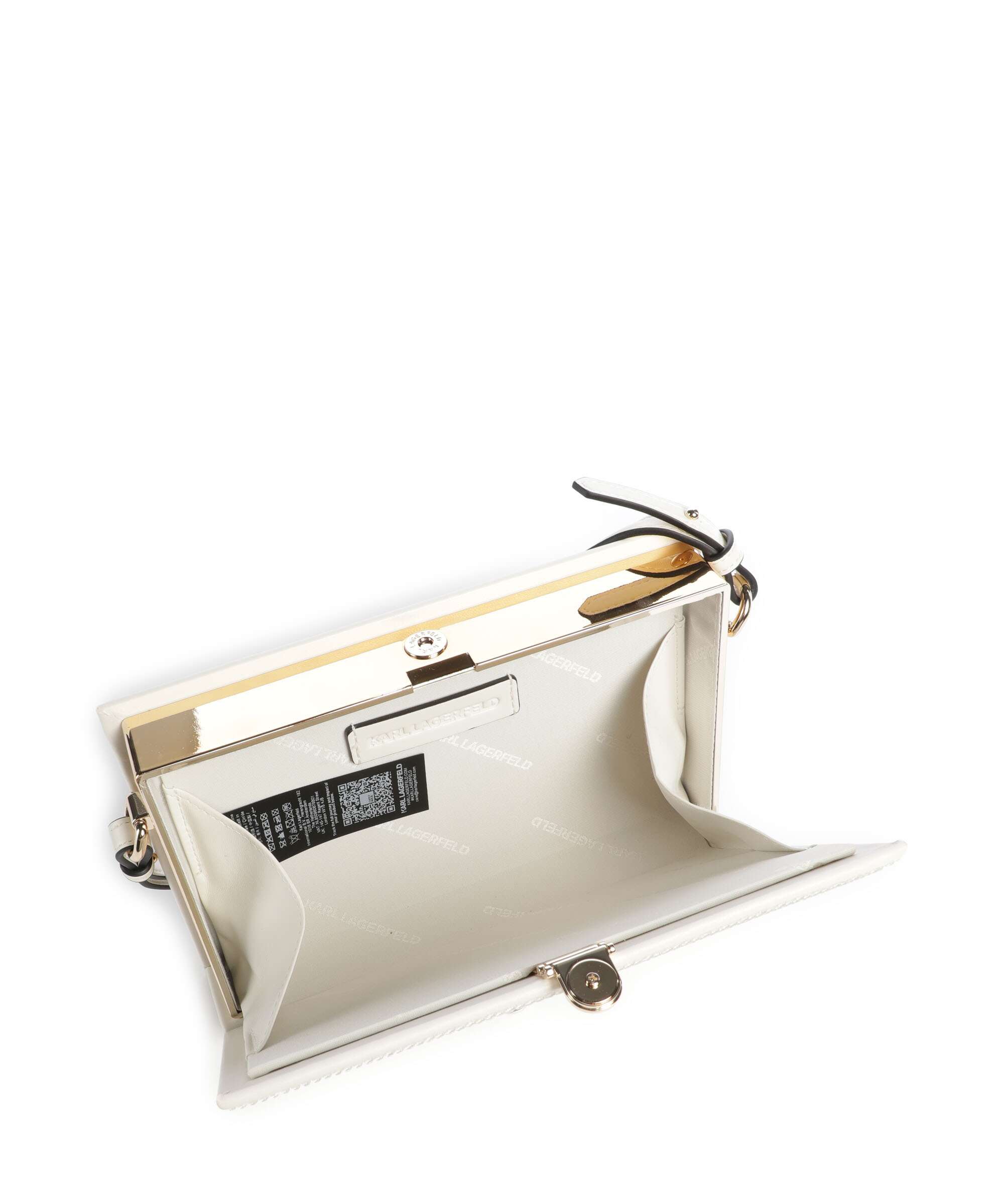 Karl Lagerfeld K/Soiree Book Shoulder bag off white embellishment