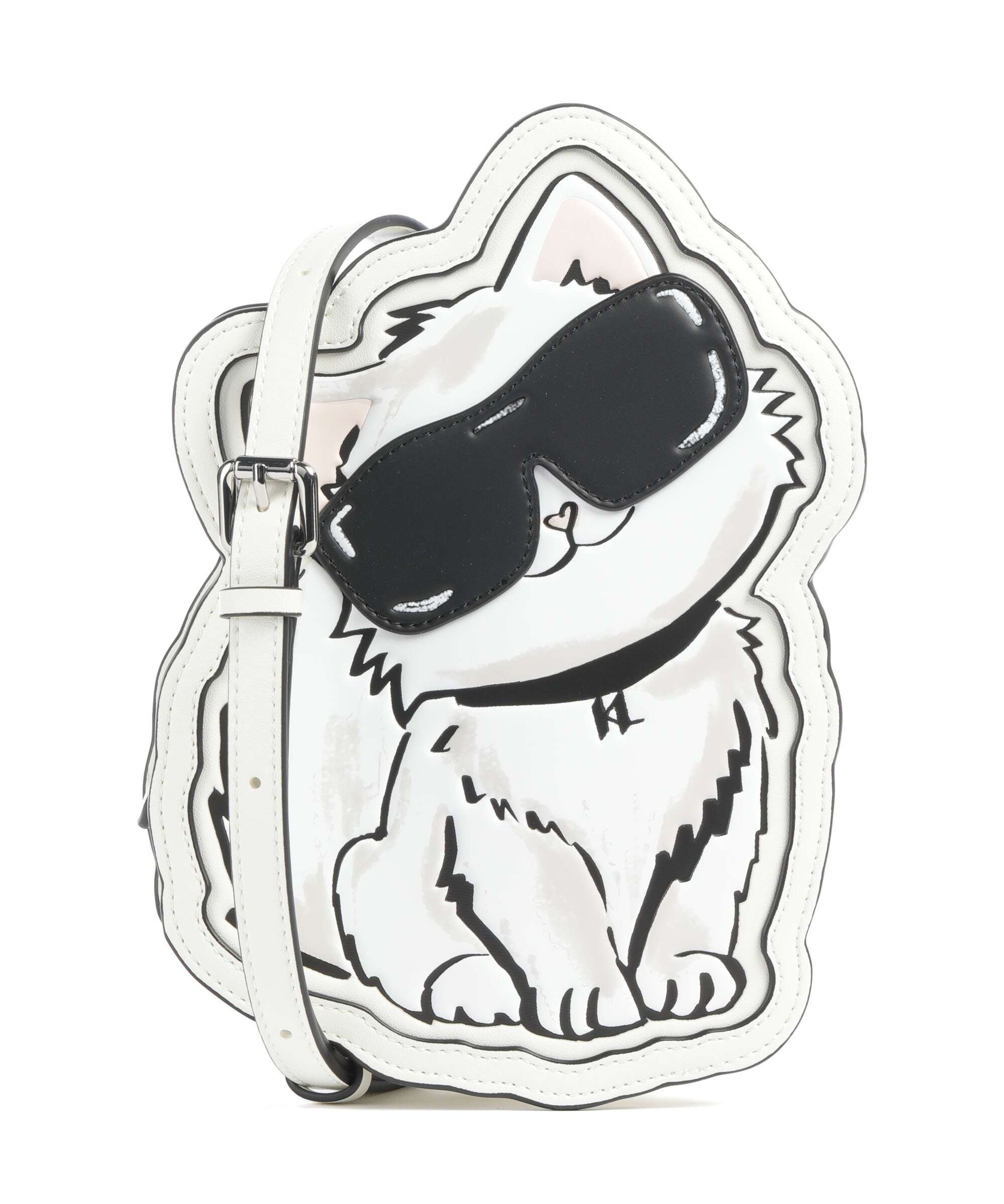 Karl Lagerfeld Ikon Choupette Crossbody bag off white